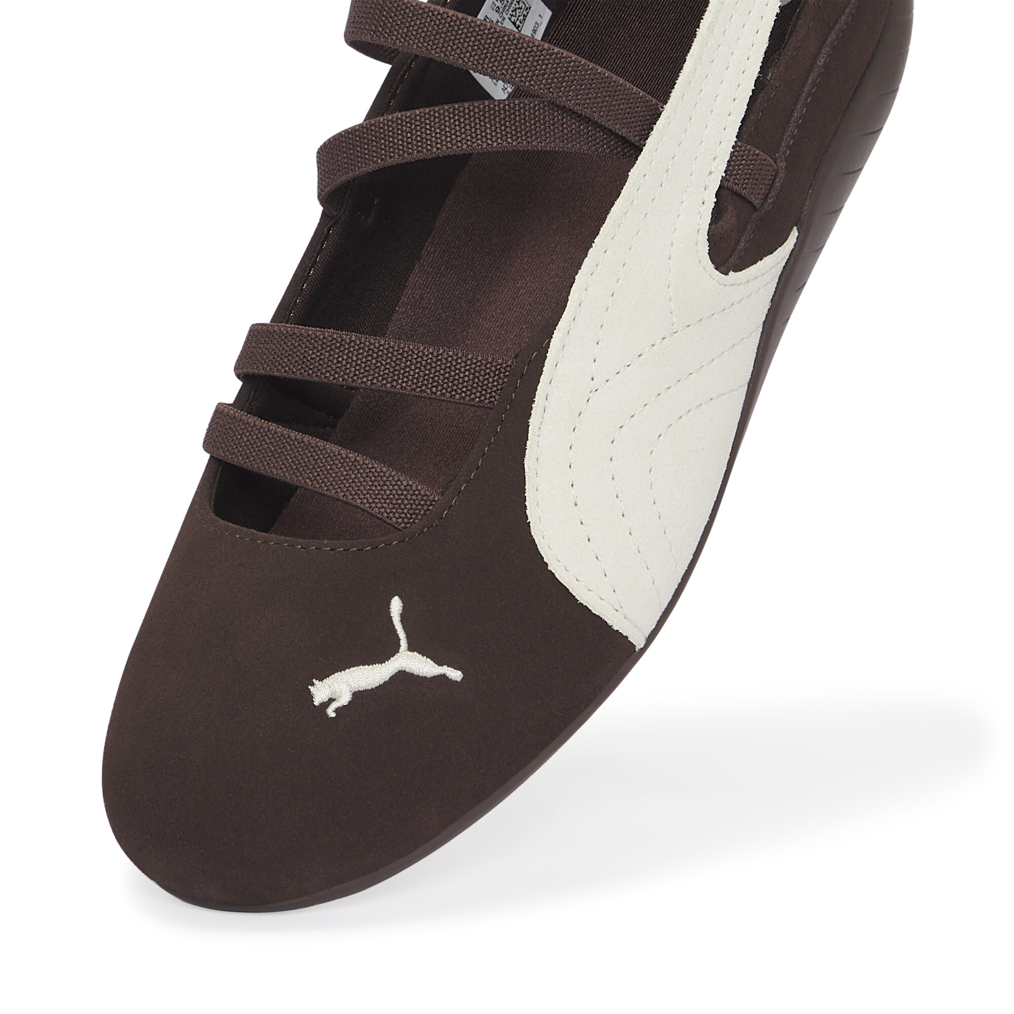 PUMA Speedcat Suede Cafe Ballet sneakers voor Dames, Wit, Maat 38 thumbnail 2