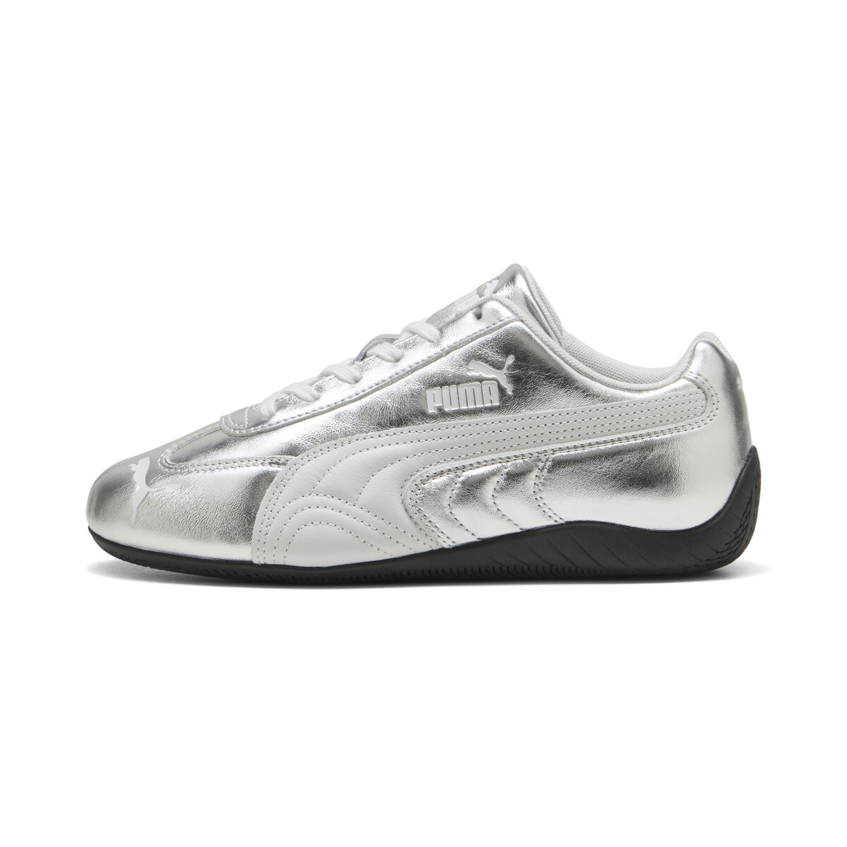 Speedcat Silver Sneakers Women in Feather Gray/Black by PUMA, UK 7