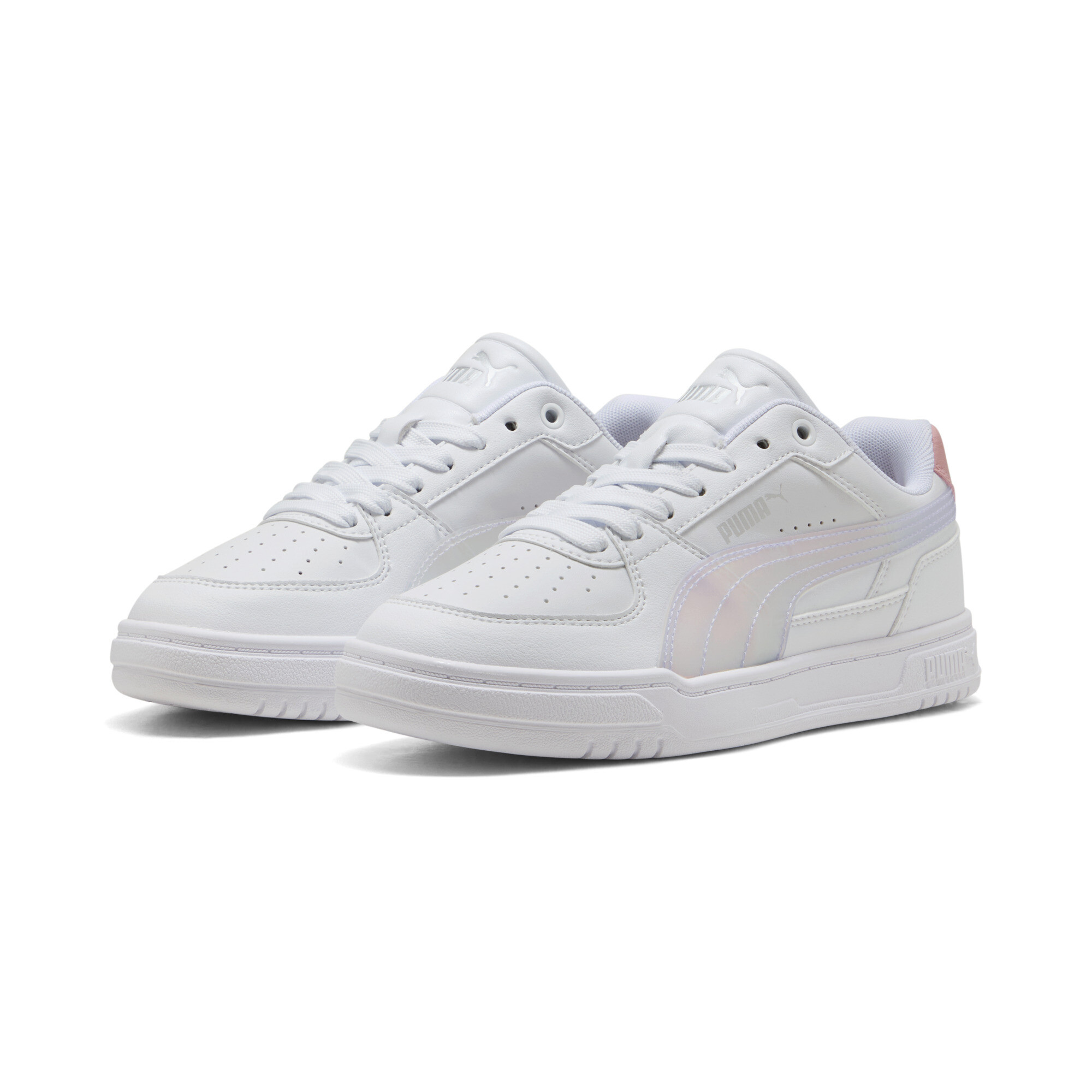 PUMA Caven III Holo 2.0 sneakers voor Dames, Wit/Zilver, Maat 36 thumbnail 6