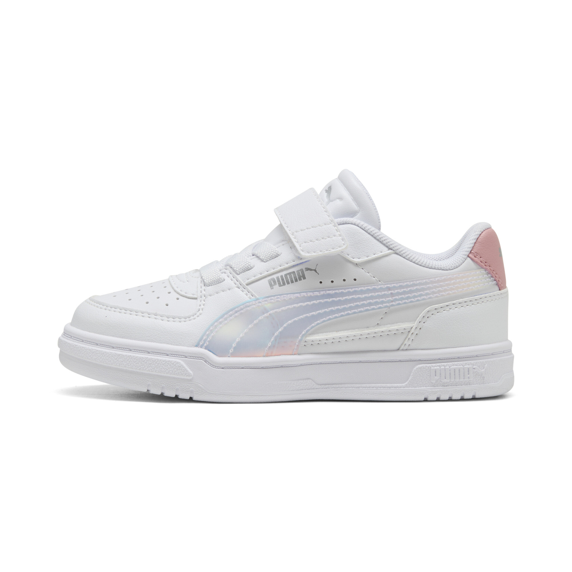 PUMA Caven III Holo 2.0 sneakers voor Dames, Wit/Zilver, Maat 30