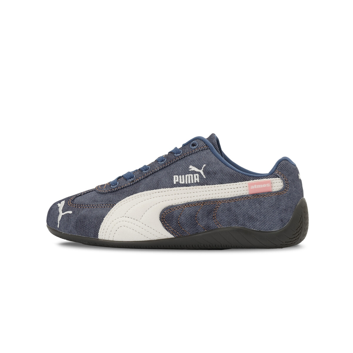 PUMA x ATMOS PINK Speedcat Denim Sneakers Women in Dark Indigo/Warm White, UK 9