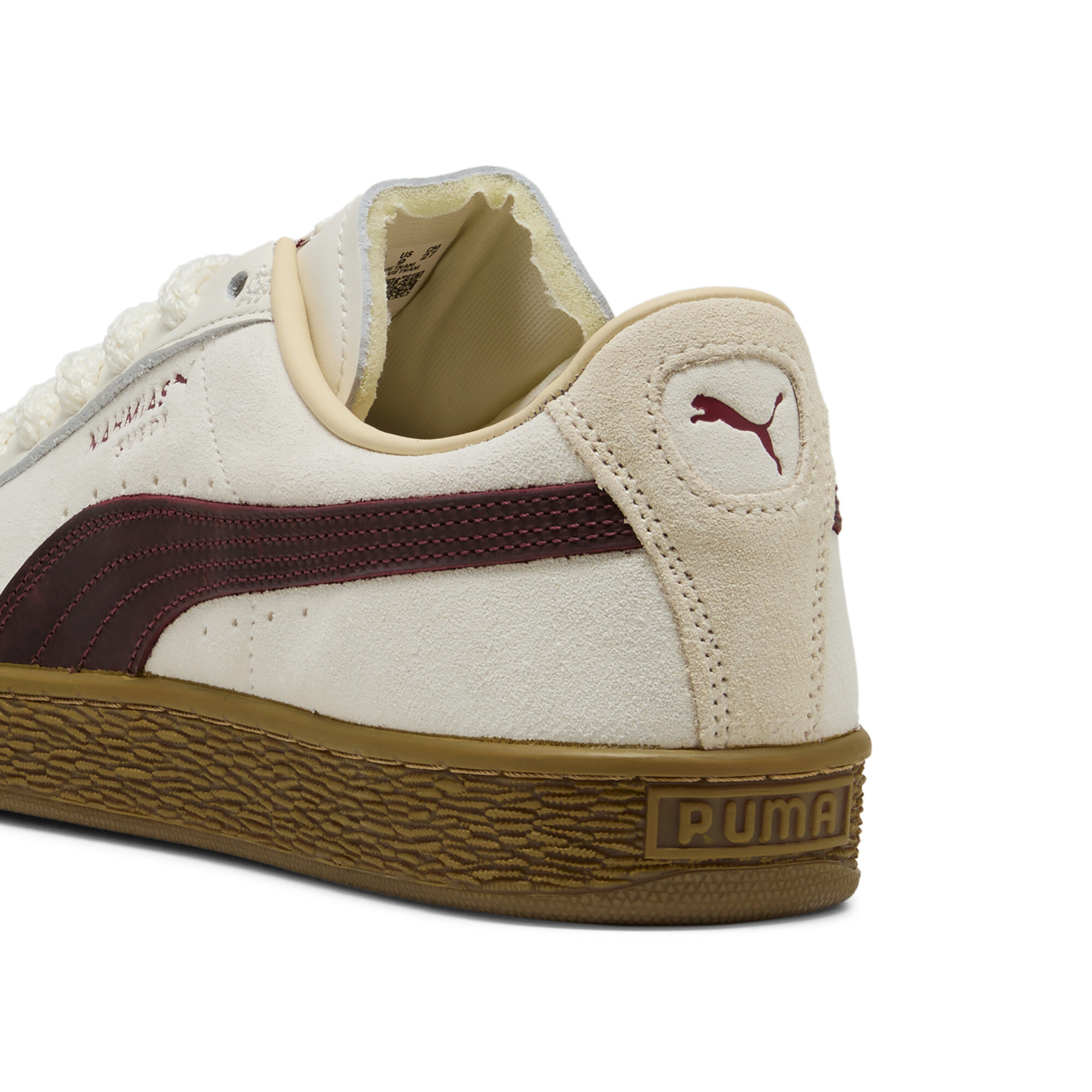 PUMA x NAHMIAS Suede Vintage Rood uniseks sneakers, Rood/Wit/Goud, Maat 39 thumbnail 7