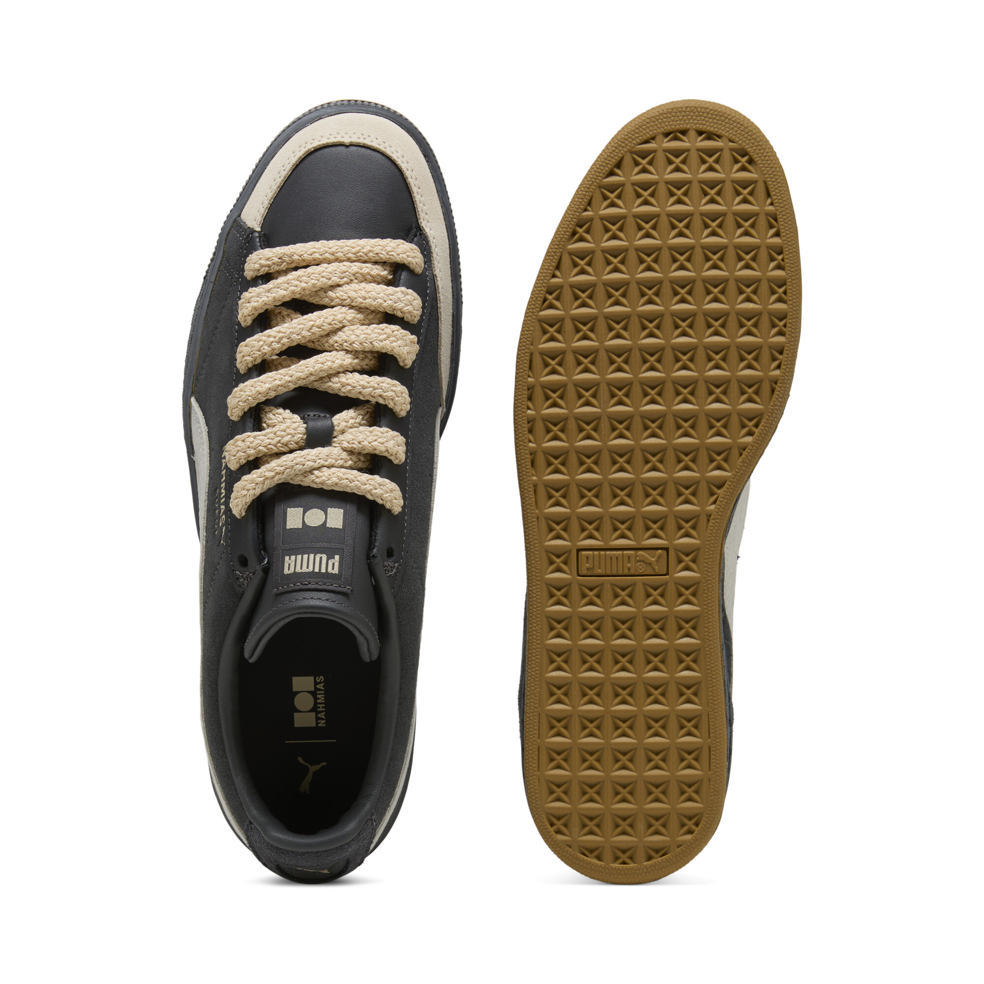PUMA x NAHMIAS Suede Vintage Zwart uniseks sneakers, Grijs, Maat 45 thumbnail 6