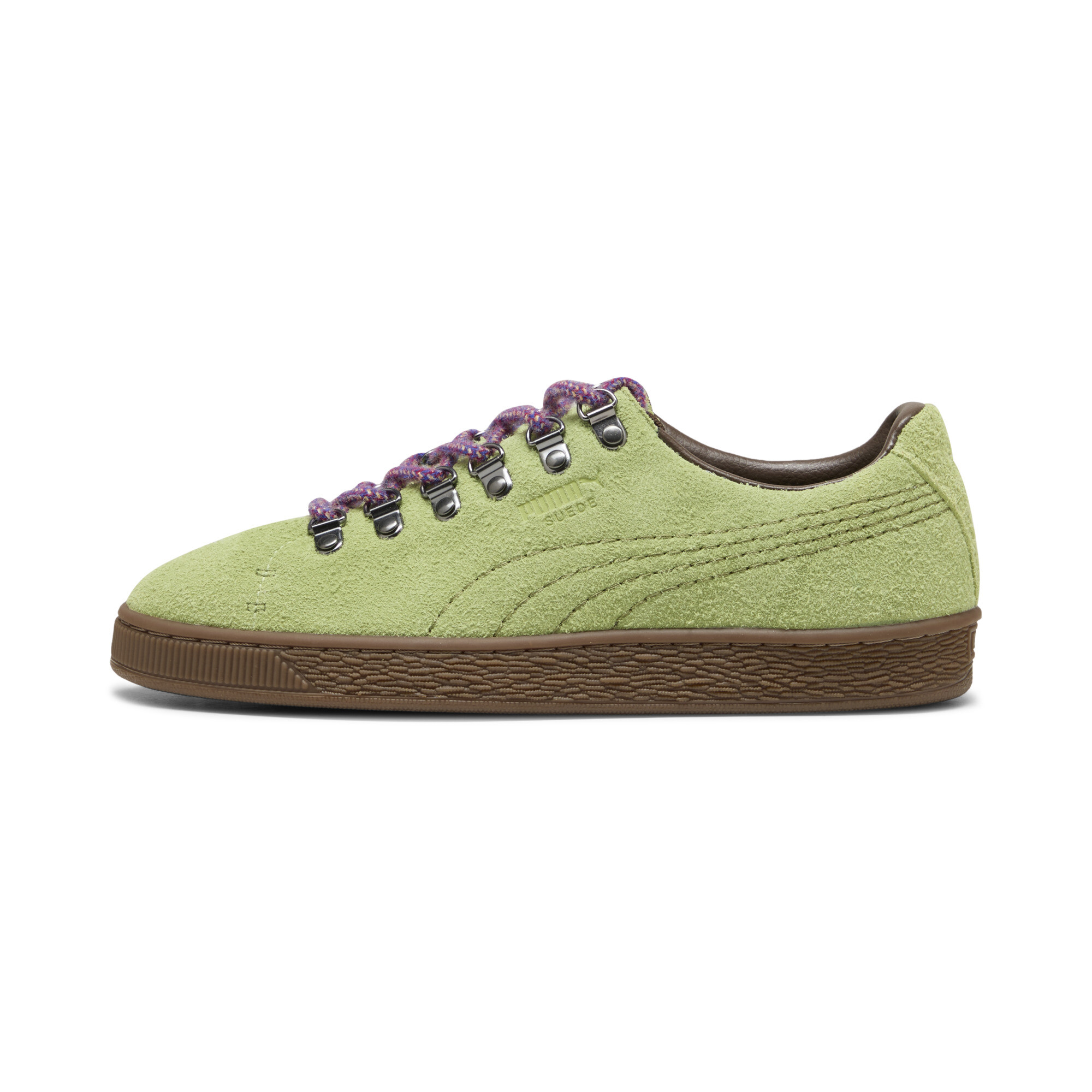 PUMA Suede Hike Sneakers in Green, Size 9