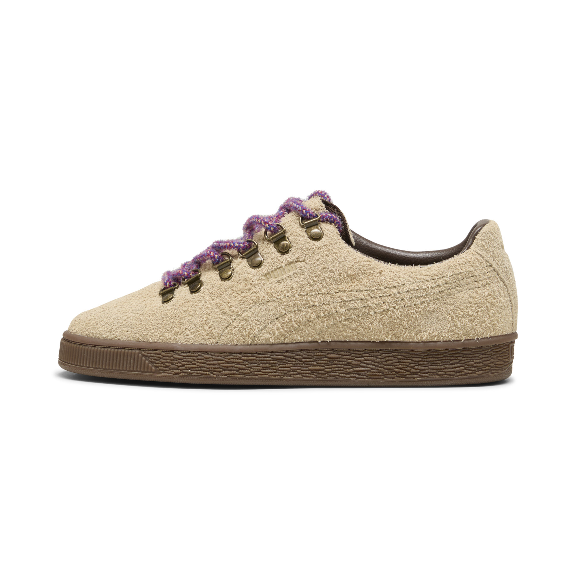 PUMA Suede Hike Sneakers in Beige, Size 8