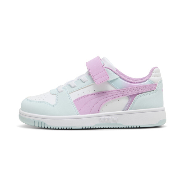 Zapatillas PUMA Rebound Slam Faded Glow para niños En Aqua Glow/Mauve Glow/Blanco