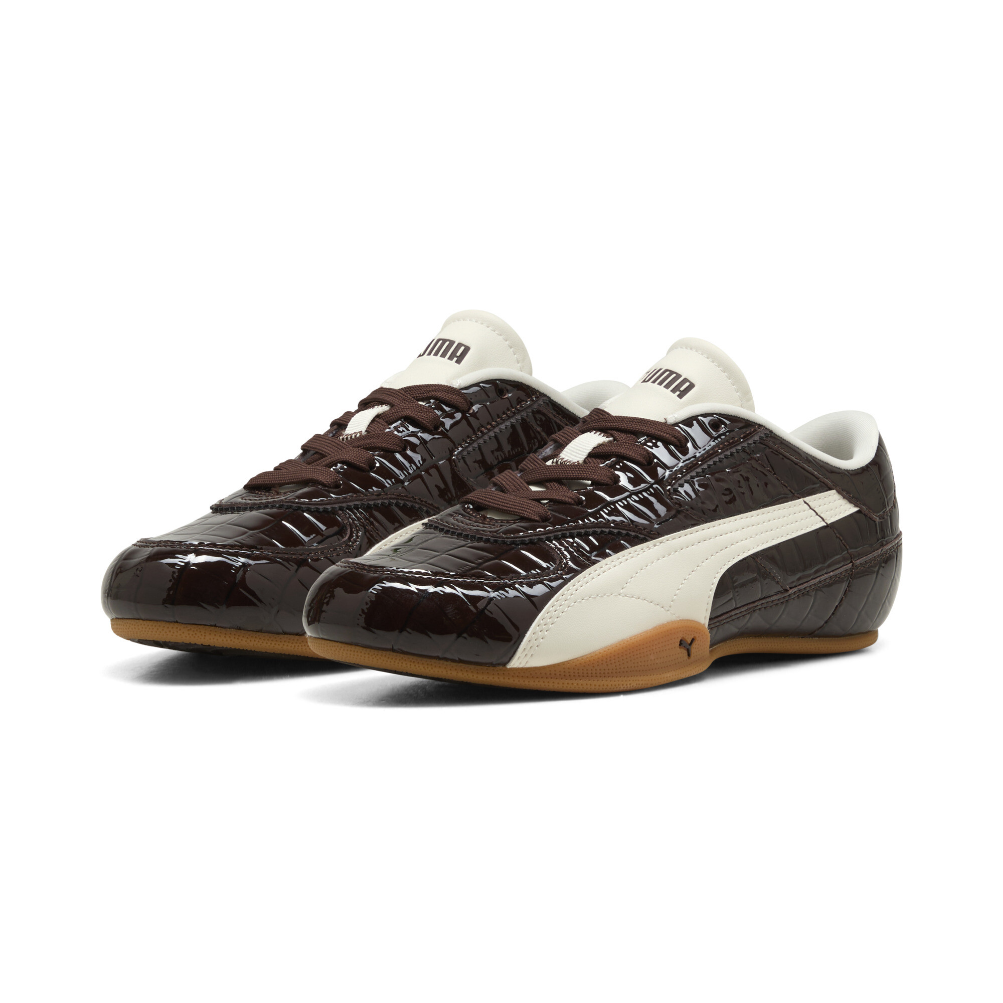 PUMA Bella Mina Crocodile Sneakers Damen, Accessoires, Braun, 42.5