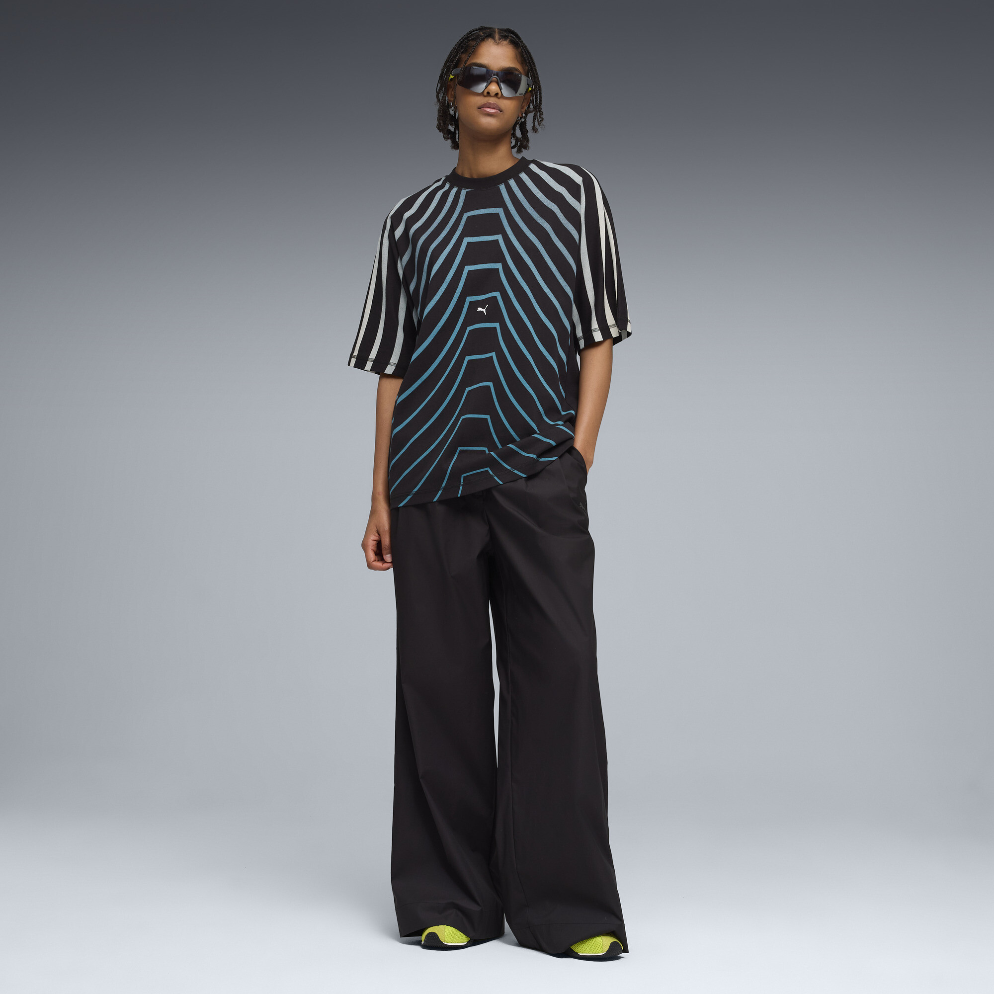 PUMA H-Street Ballet sneakers voor Dames, Groen/Grijs/Zilver, Maat 42 thumbnail 7