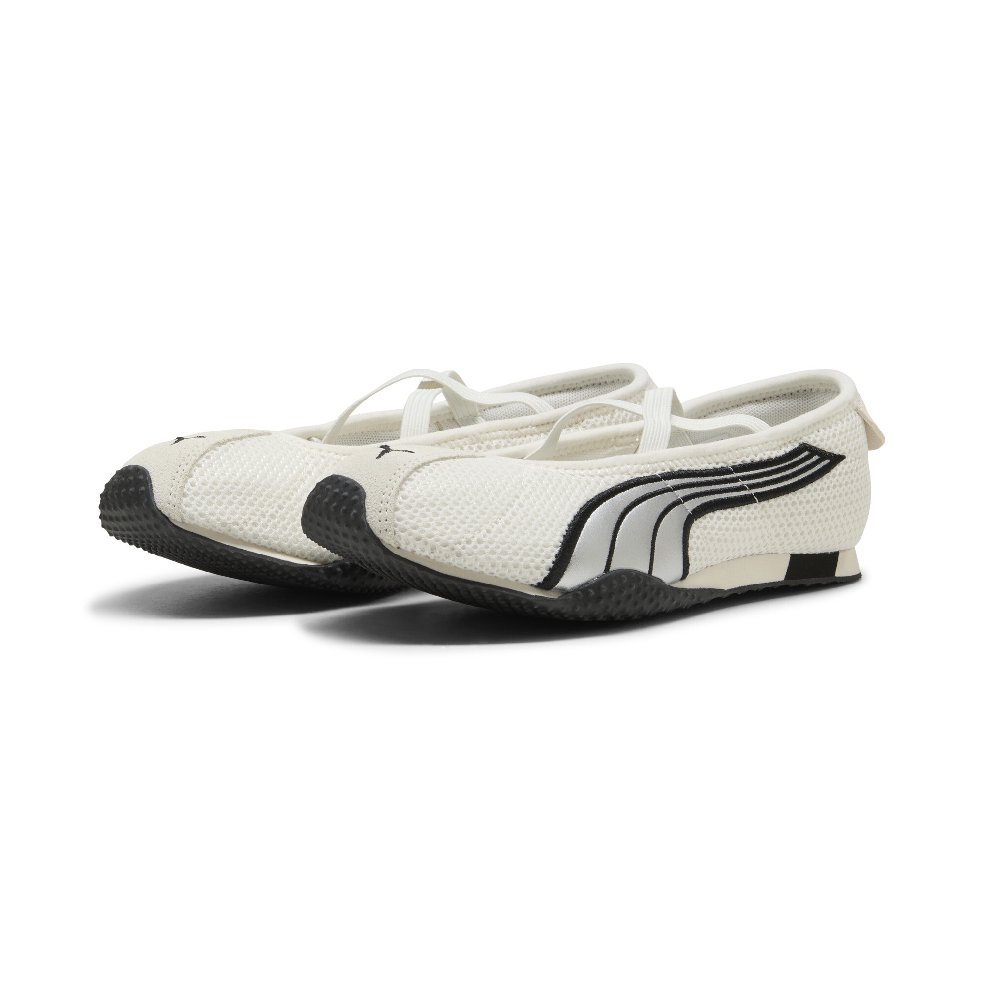 PUMA H-Street Ballet sneakers voor Dames, Wit/Zilver, Maat 41 thumbnail 6