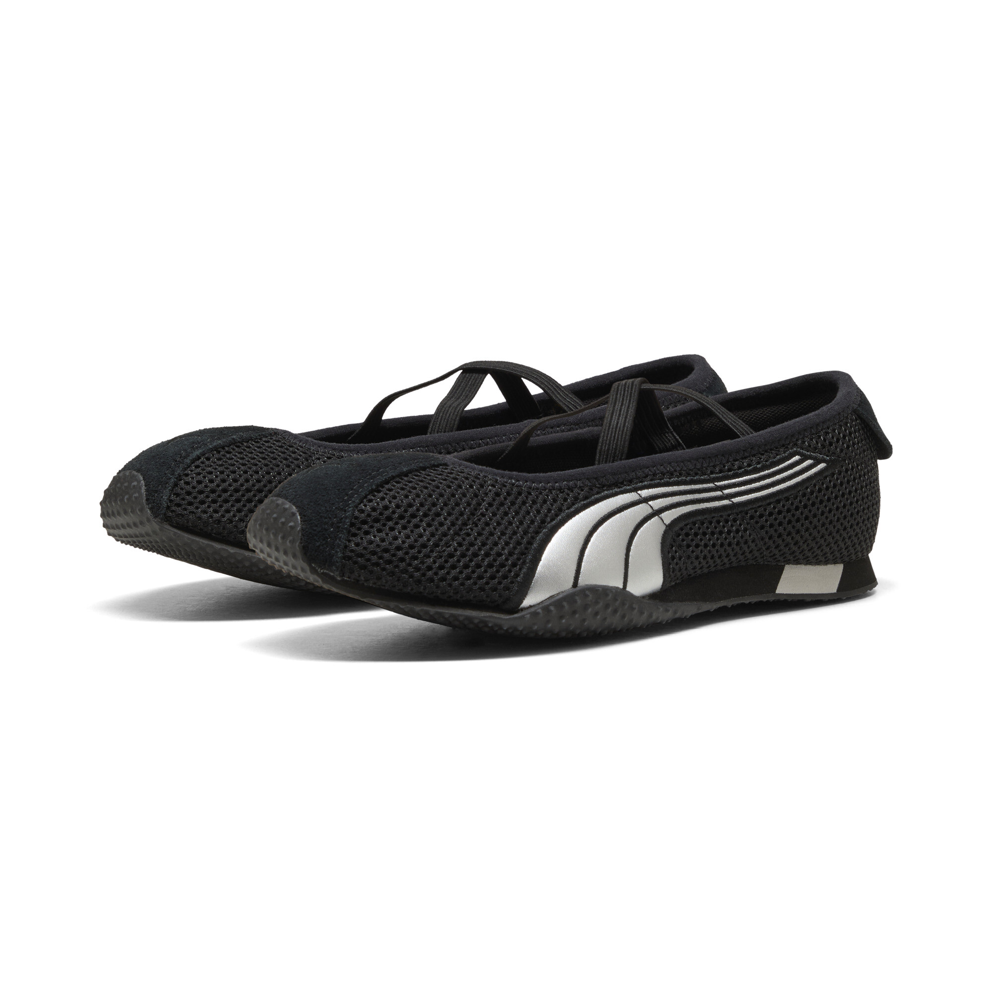 PUMA H-Street Ballet sneakers voor Dames, Zwart/Zilver, Maat 39 thumbnail 6