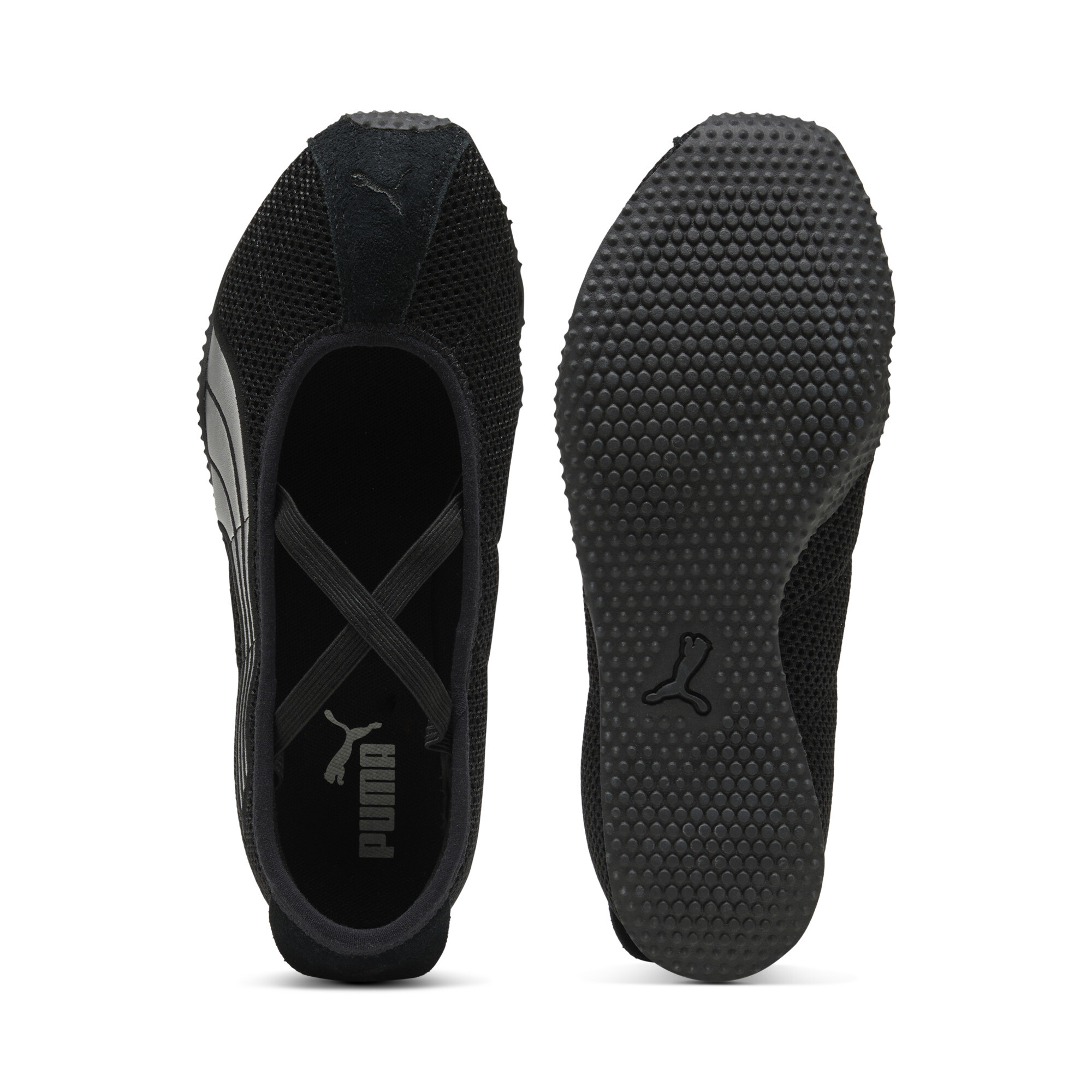 PUMA H-Street Ballet sneakers voor Dames, Zwart/Zilver, Maat 39 thumbnail 4