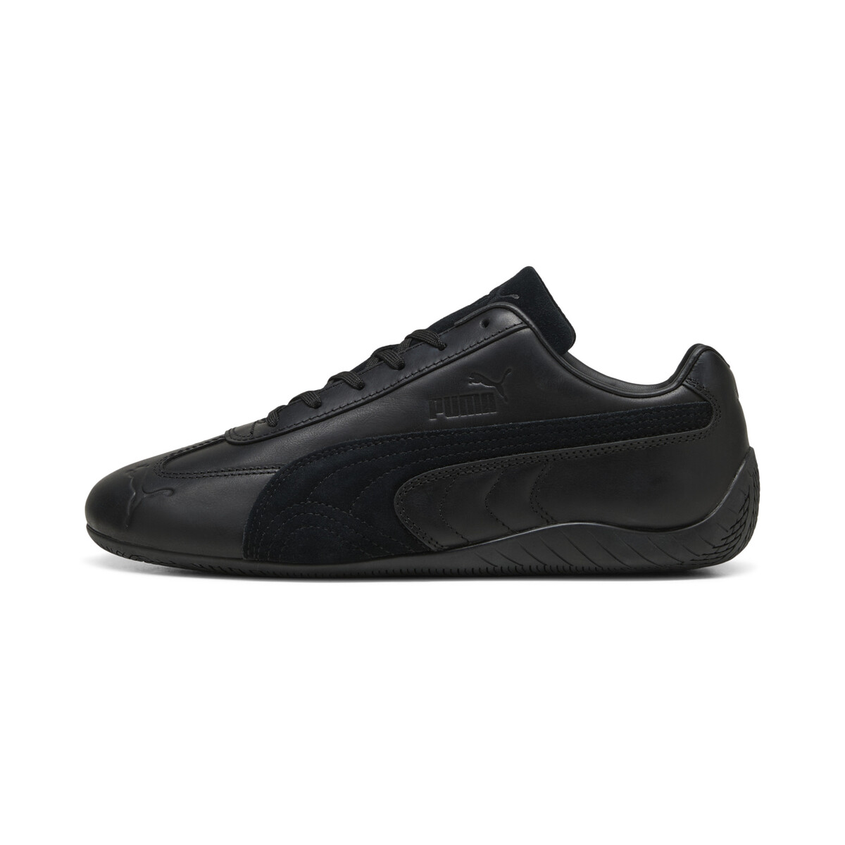Speedcat Dressed Sneakers Unisex in Black by PUMA, UK 7