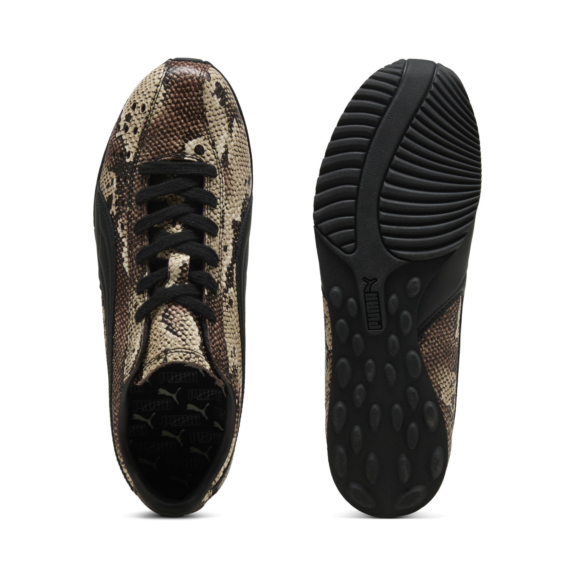 PUMA Sprint Snake sneakers, Zwart/Bruin, Maat 37,5 thumbnail 4