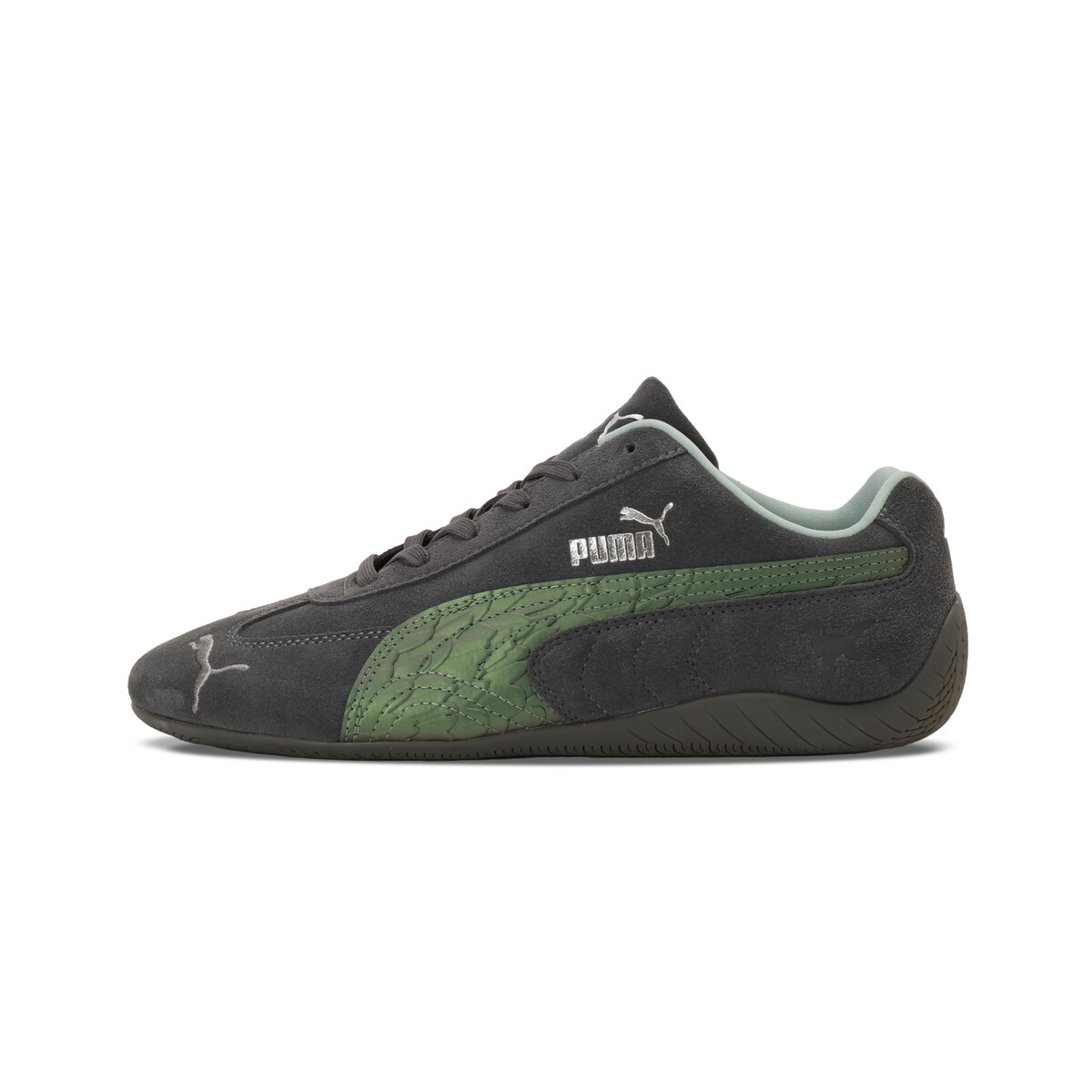 PUMA x Monster Hunter Wilds Speedcat Sneakers Unisex in Dusky Gray/Green Terrain, UK 9