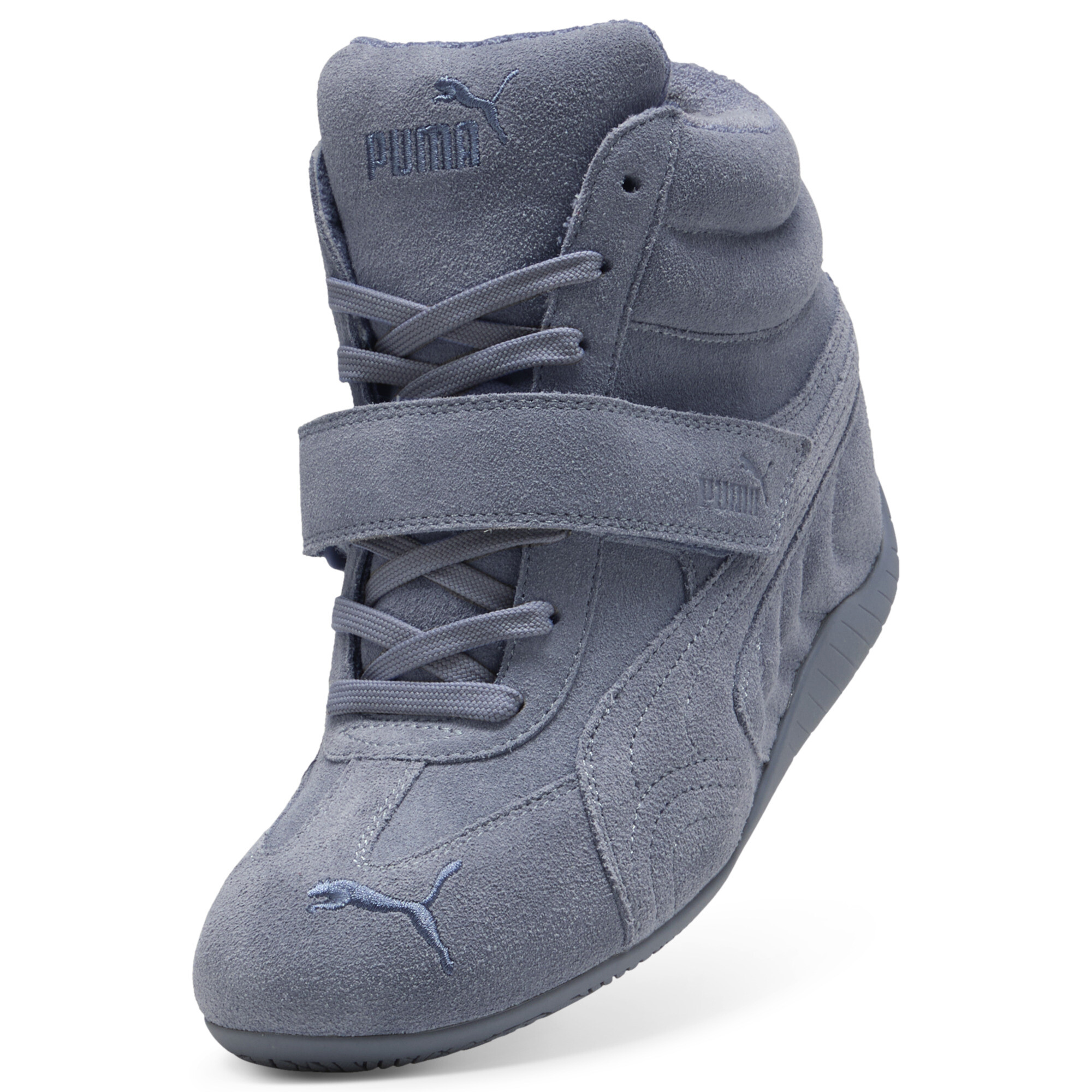 PUMA Speedcat Wedge tonale sneakers voor Dames, Zwart/Grijs, Maat 37 thumbnail 2