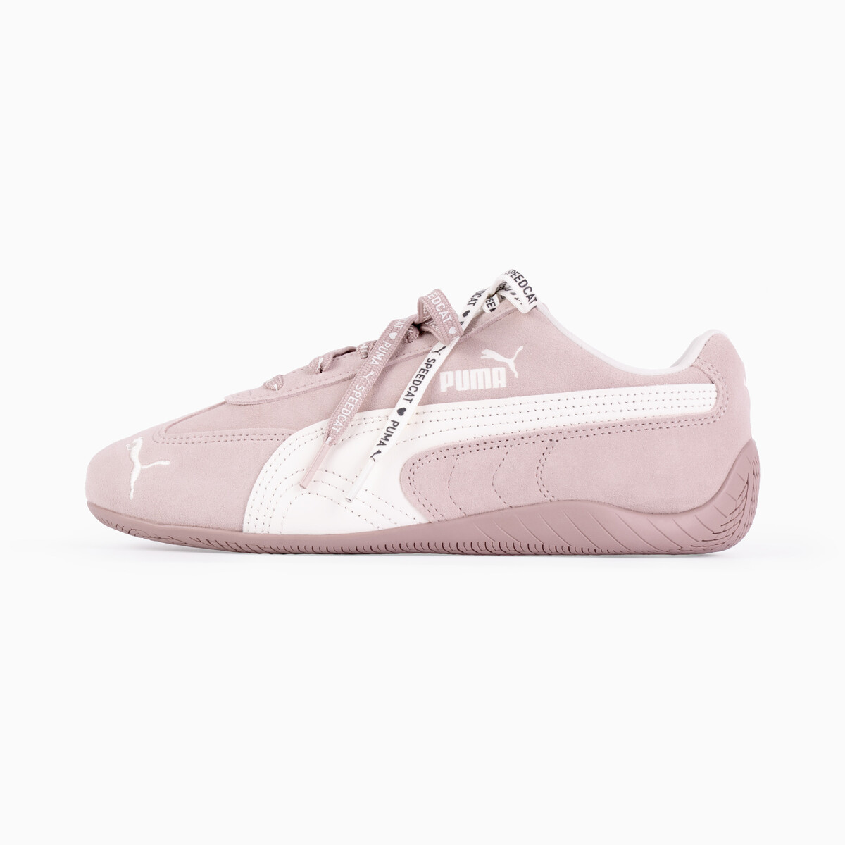 Speedcat Duo Lace Sneakers Unisex in Rose Latte/Warm White by PUMA, UK 5