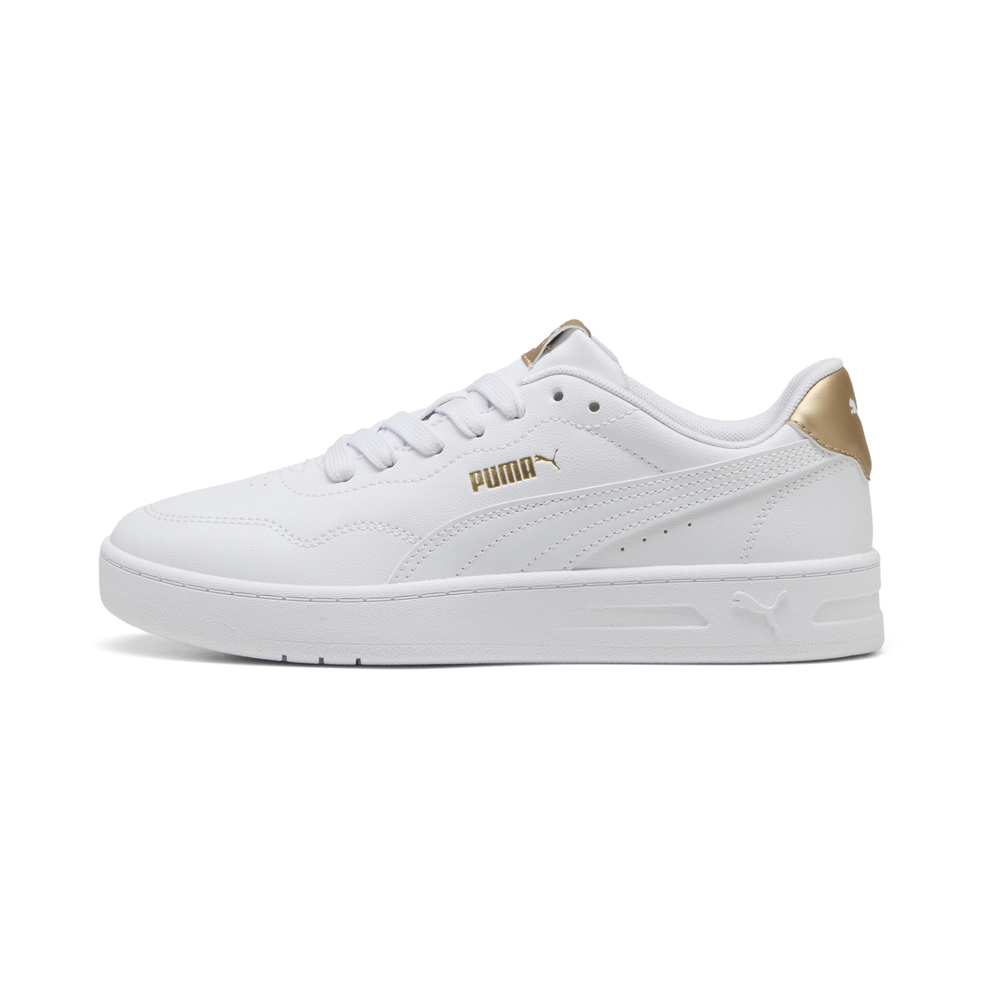 PUMA Court Lally Metallisch Glam Sneakers Damen, Schuhe, Weiß, 42.5