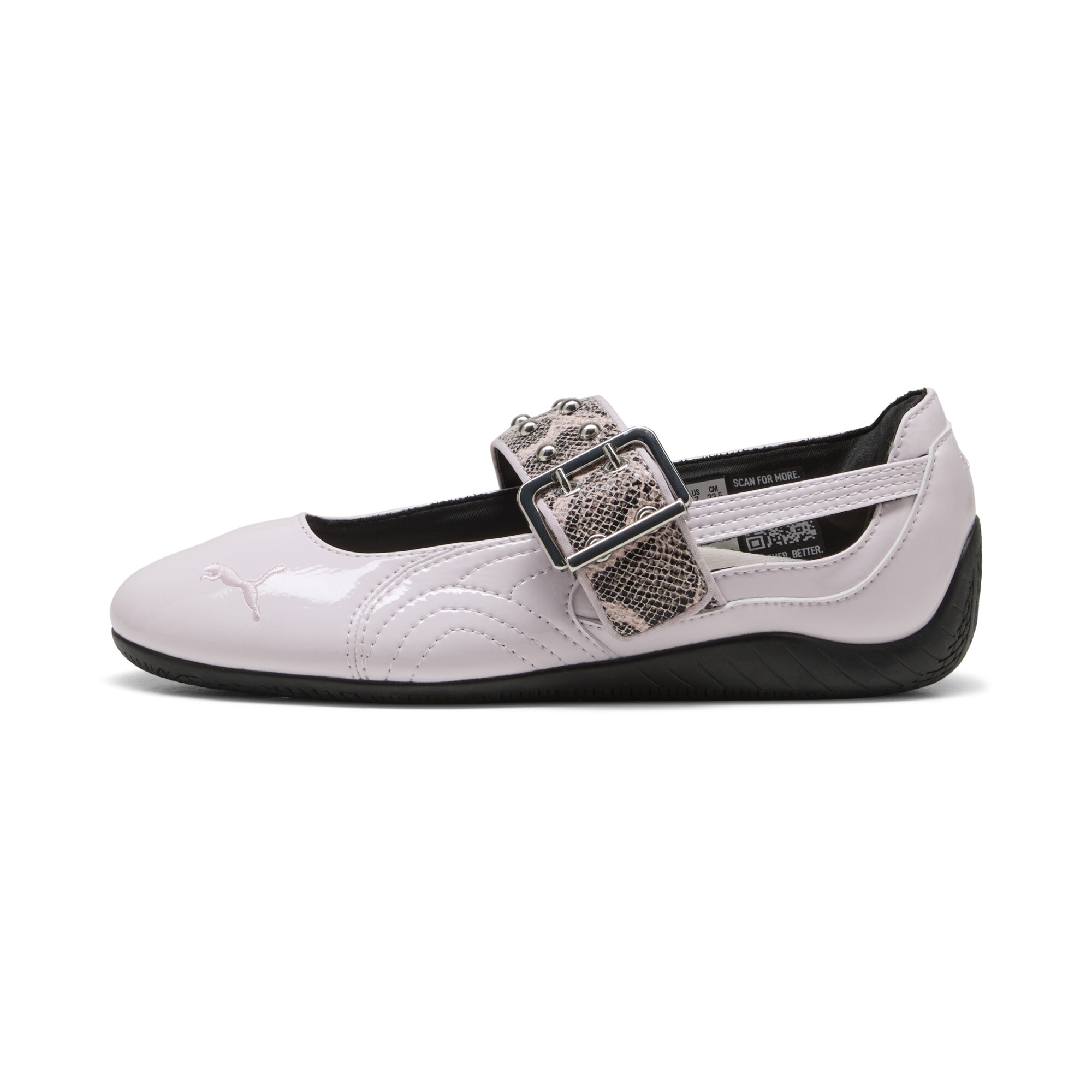 PUMA Women's Speedcat Ballet Dress-Up Casual Shoes in Powder Pink/PUMA Black Size: 8.0