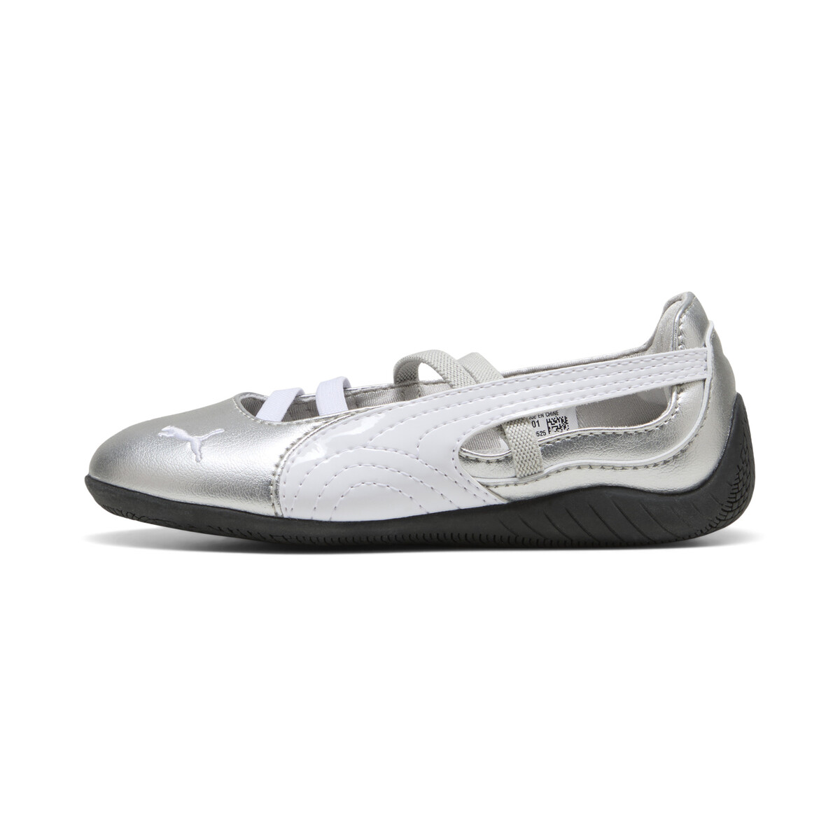 Speedcat Ballet Metallic Sneakers Kids in Ash Gray/White by PUMA, UK 2