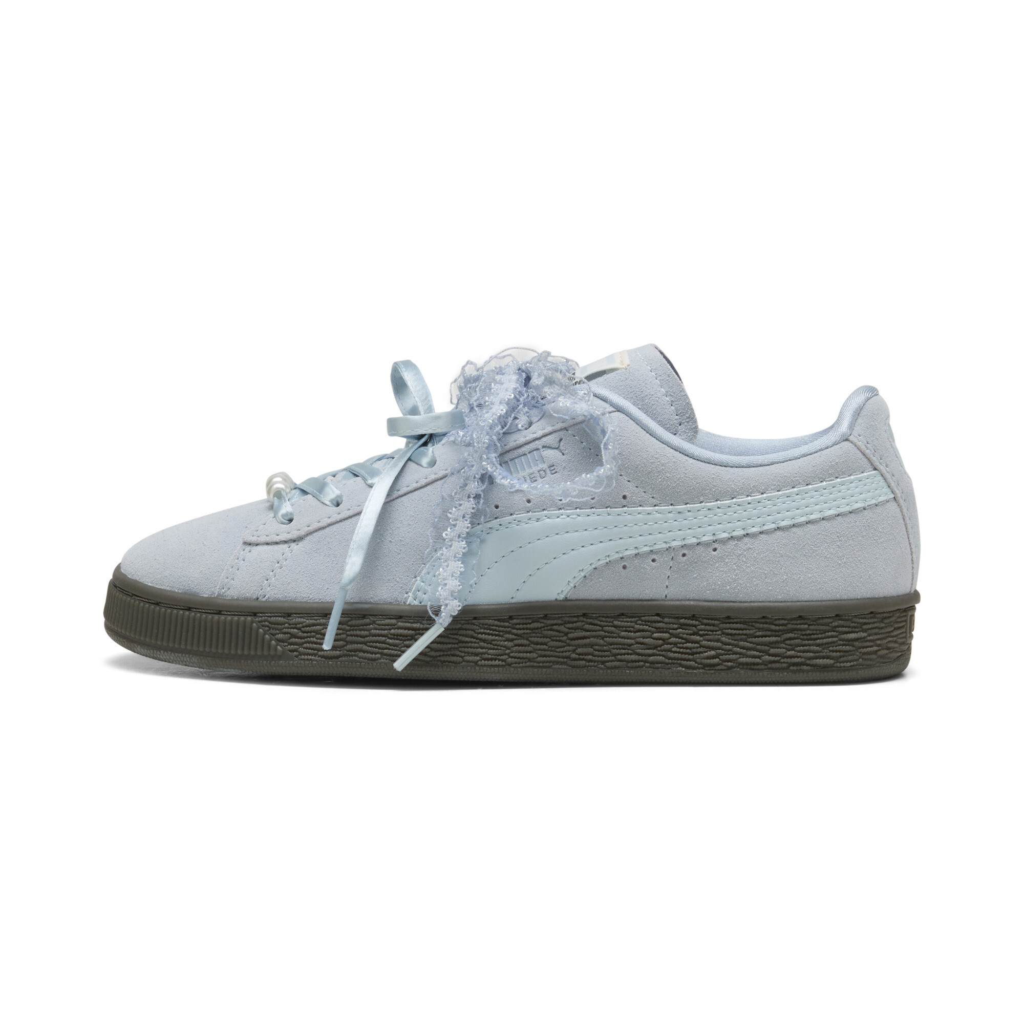 Puma Women's Suede Bloom Rhinestone-Embellished Sneakers from Finish Line - Blue
