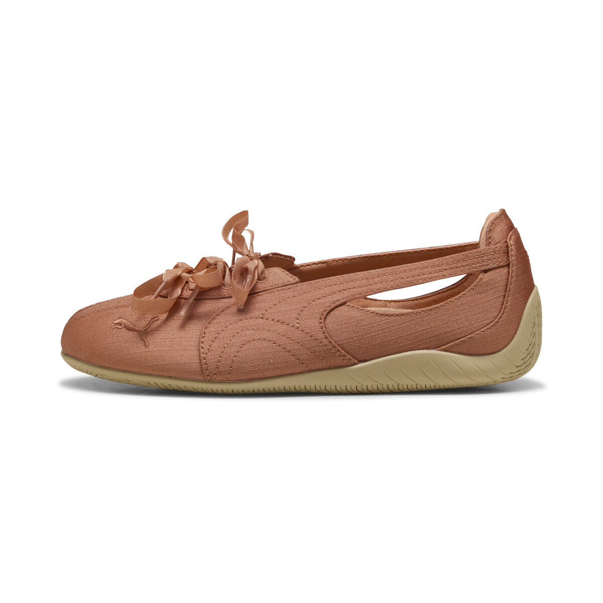 Speedcat Nova Satin Ballet Sneakers Women in Cinnabar/Toasted Almond by PUMA, UK 4.5