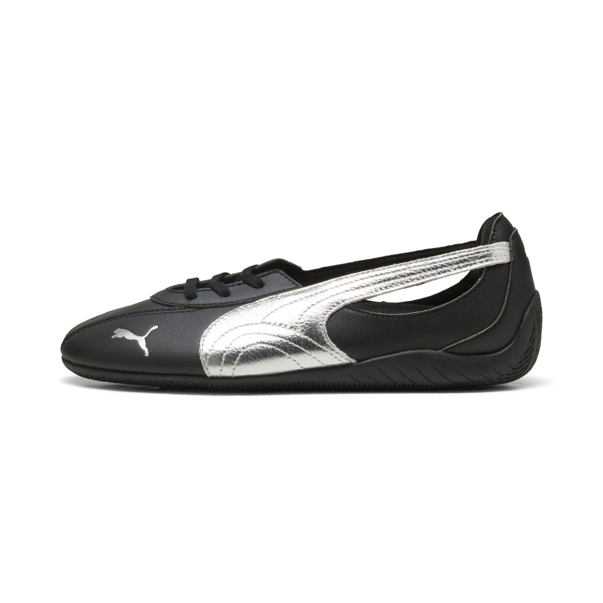 Speedcat Ballet Nova Metallic Sneakers Women in Black/Silver by PUMA, UK 6