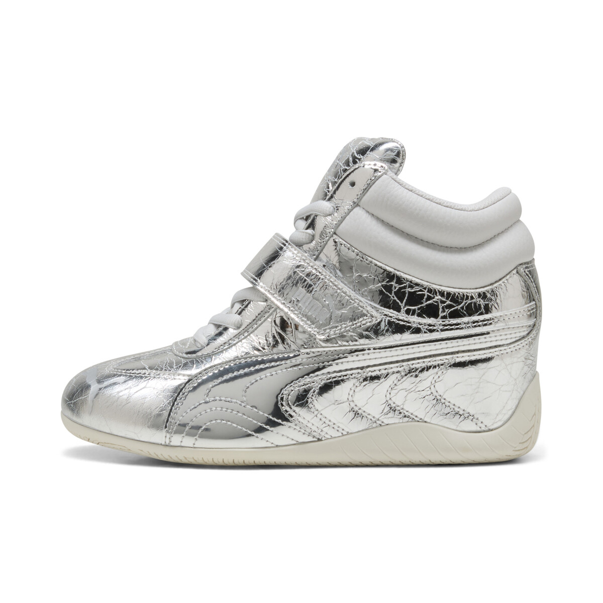 Speedcat Wedge Lustre Sneakers Women in Silver/Vapor Gray by PUMA, UK 6