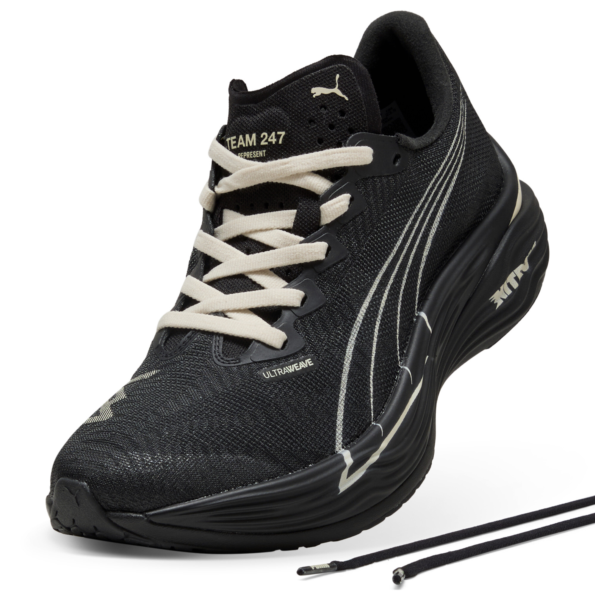 PUMA x REPRESENT Deviate NITROâ¢ Elite 3 hardloopschoenen voor Dames, Zwart, Maat 41 thumbnail 2