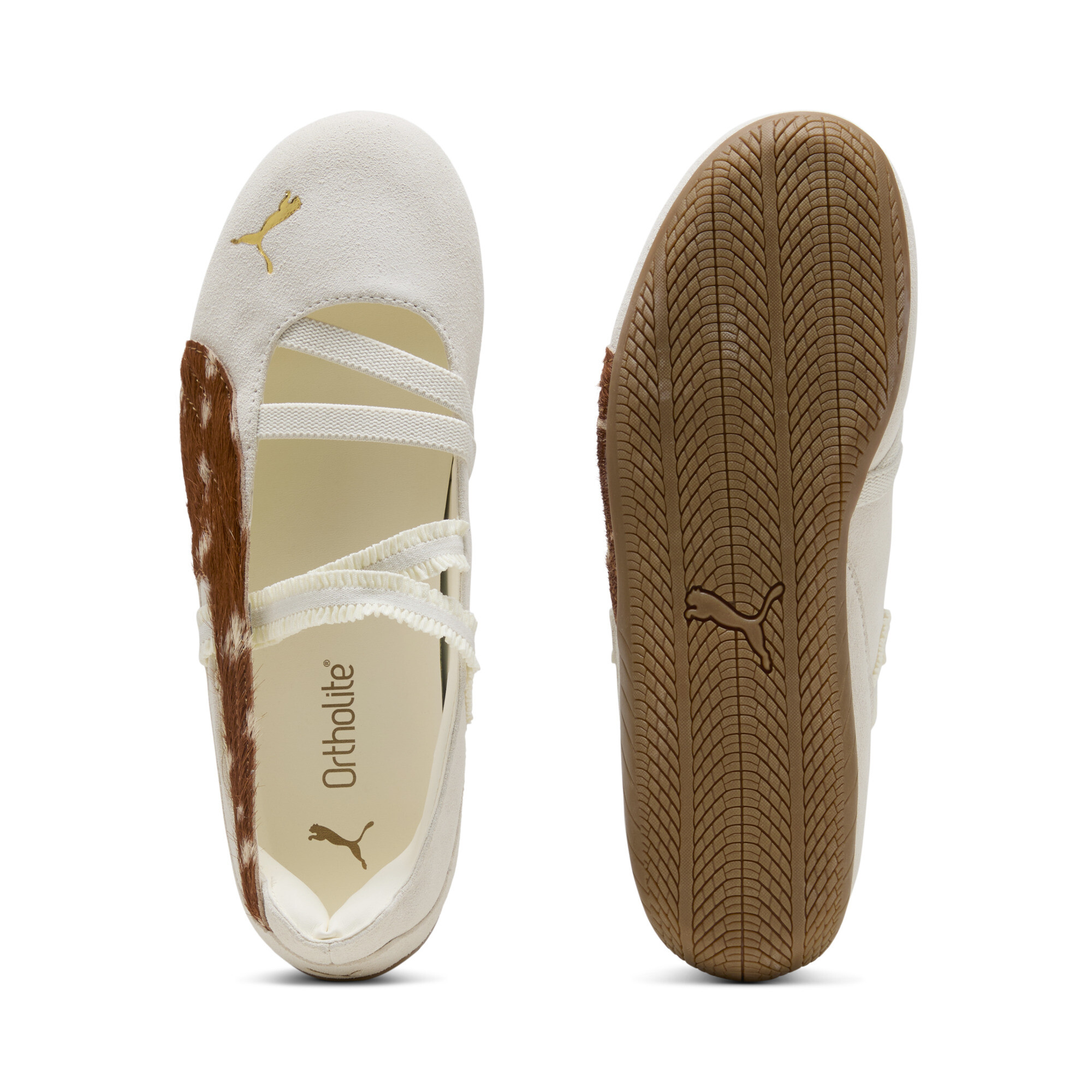 PUMA Speedcat Doelette Formstrip balletsneakers voor Dames, Wit, Maat 37,5 thumbnail 4