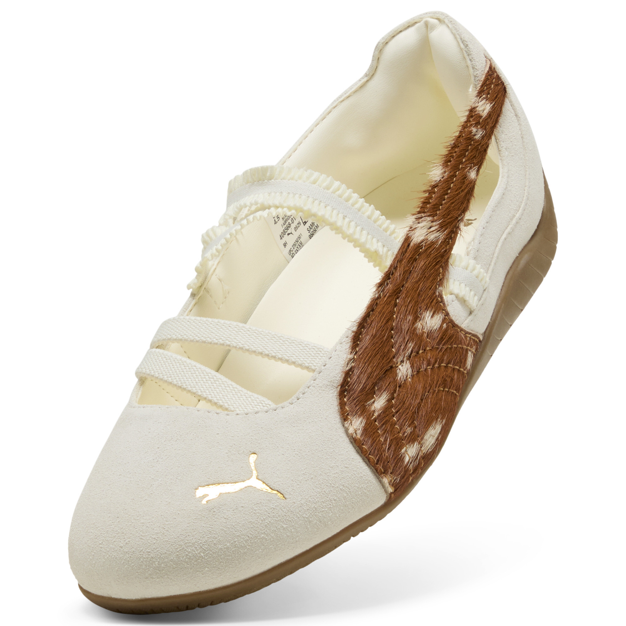 PUMA Speedcat Doelette Formstrip balletsneakers voor Dames, Wit, Maat 37,5 thumbnail 2