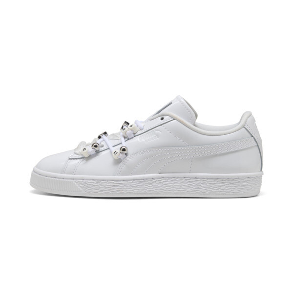 Zapatillas PUMA Suede Bloom Patent para Mujer En Blanco/Feather Gris