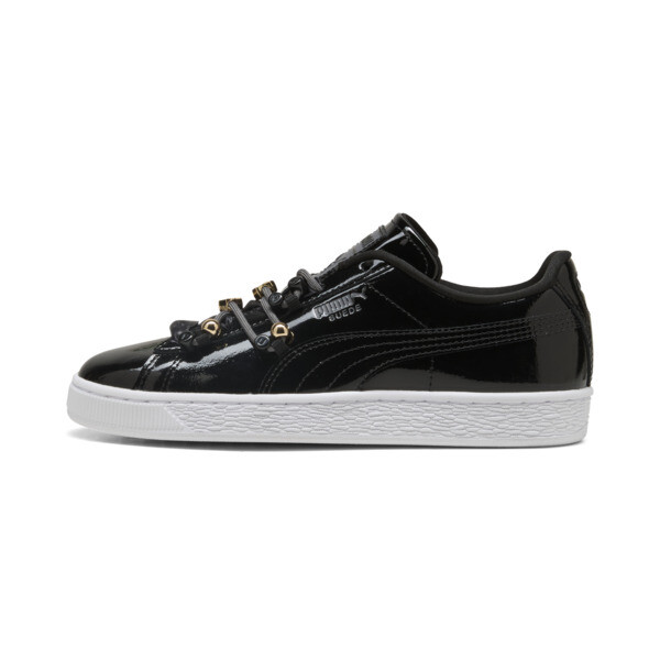 Zapatillas PUMA Suede Bloom Patent para Mujer En Negro/Blanco