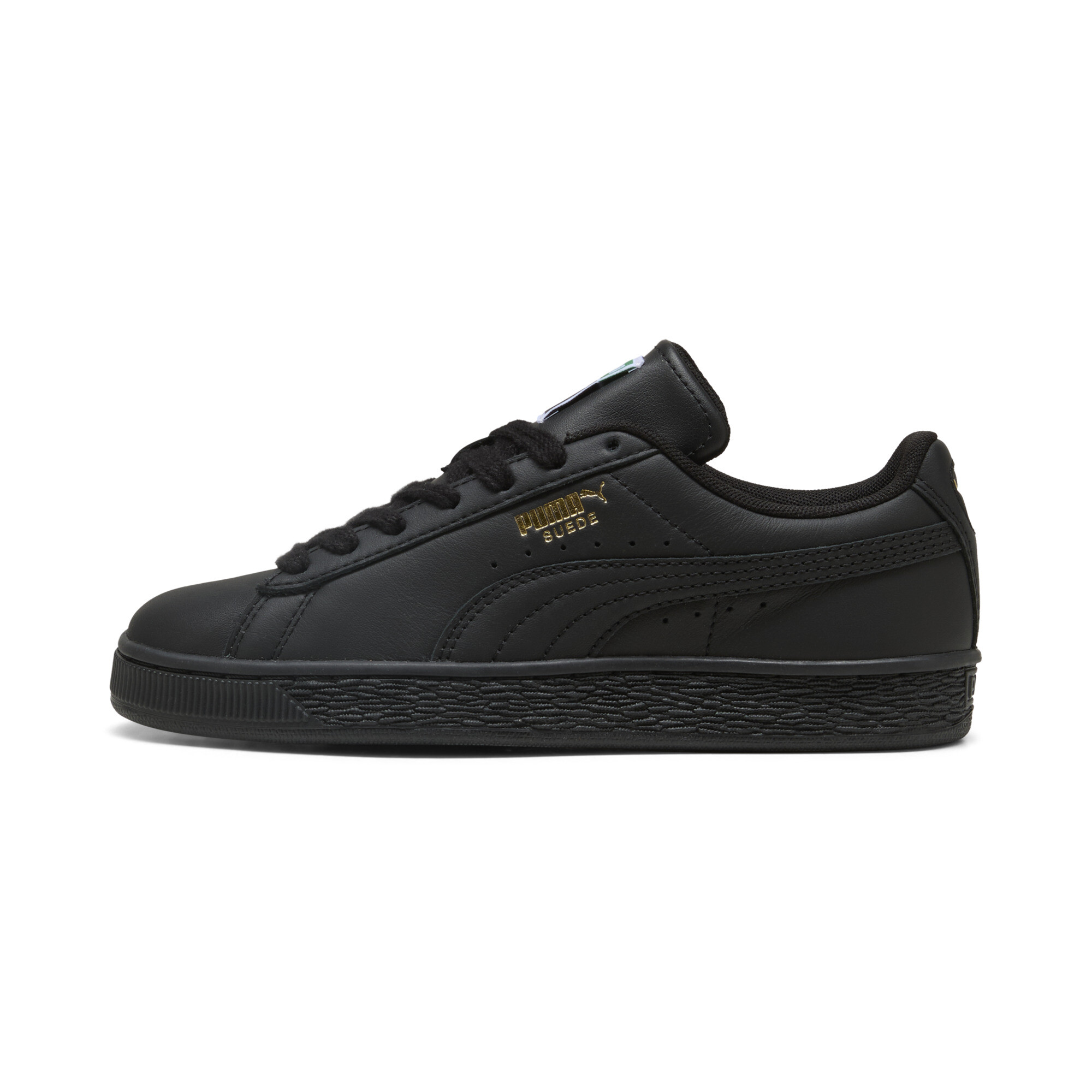 PUMA Suede Big Kids' Sneakers in Black, Size 6.5