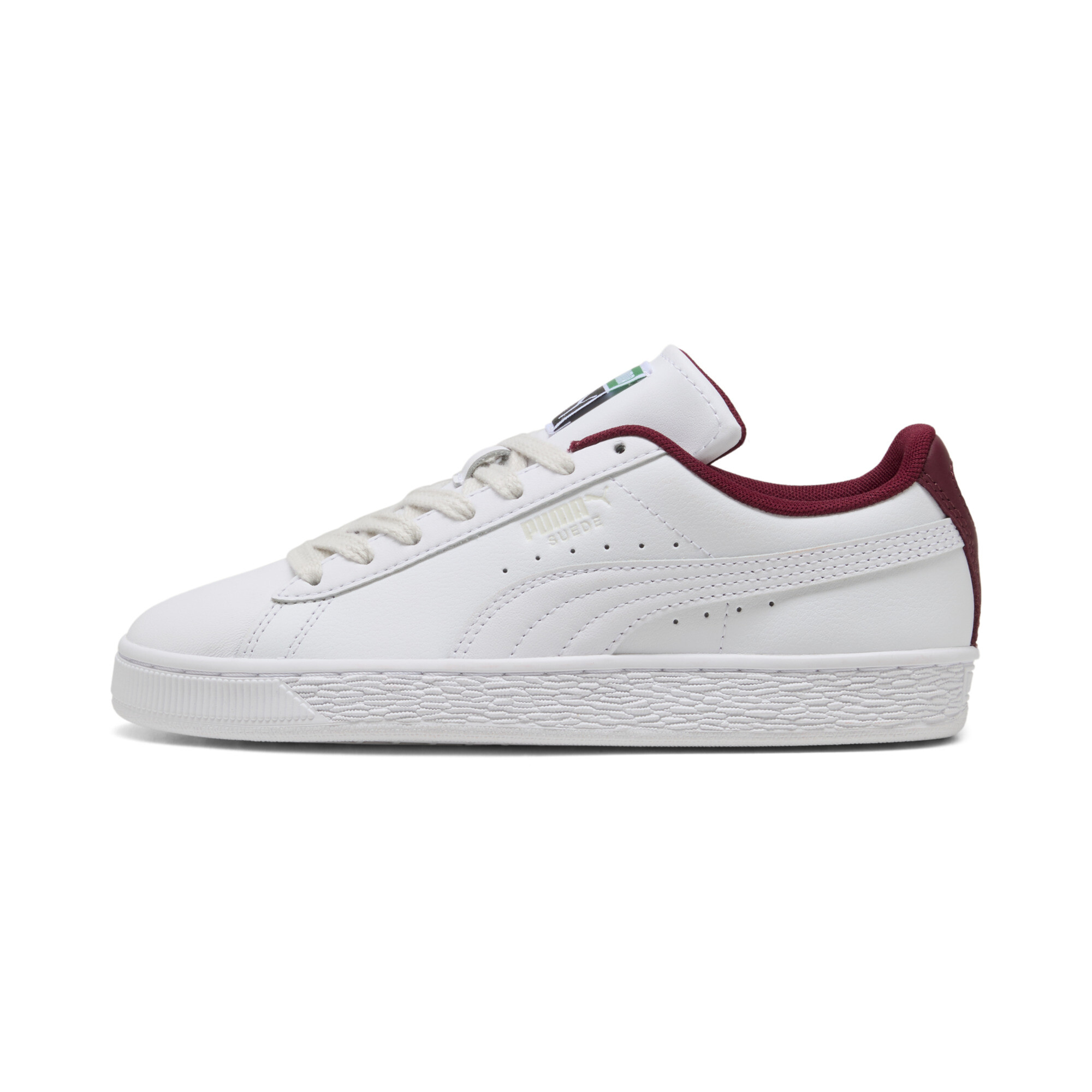 PUMA Suede Big Kids' Sneakers in White, Size 6