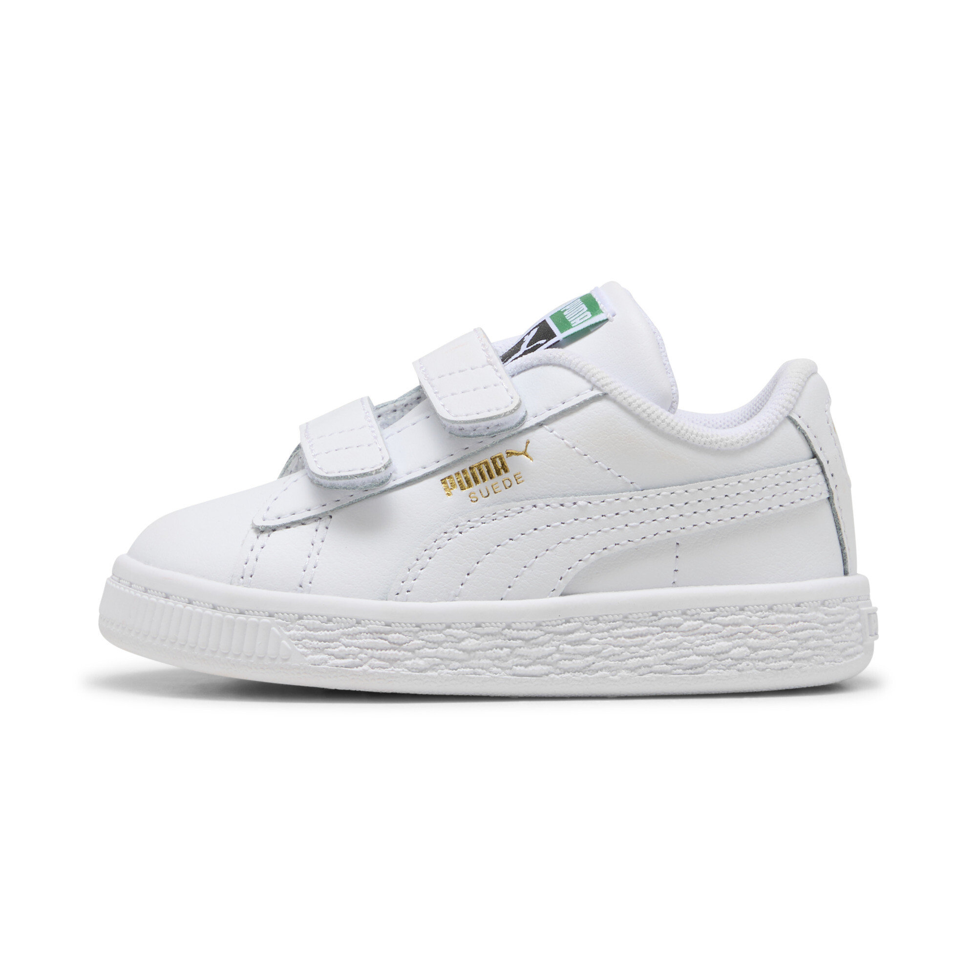 PUMA Suede Sneakers Toddlers ' Easy On Shoes in White, Size 4