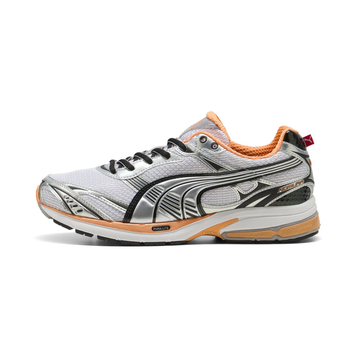 Homura OG+ Sneakers Unisex in Matte Silver/Heat Fire by PUMA, UK 7.5
