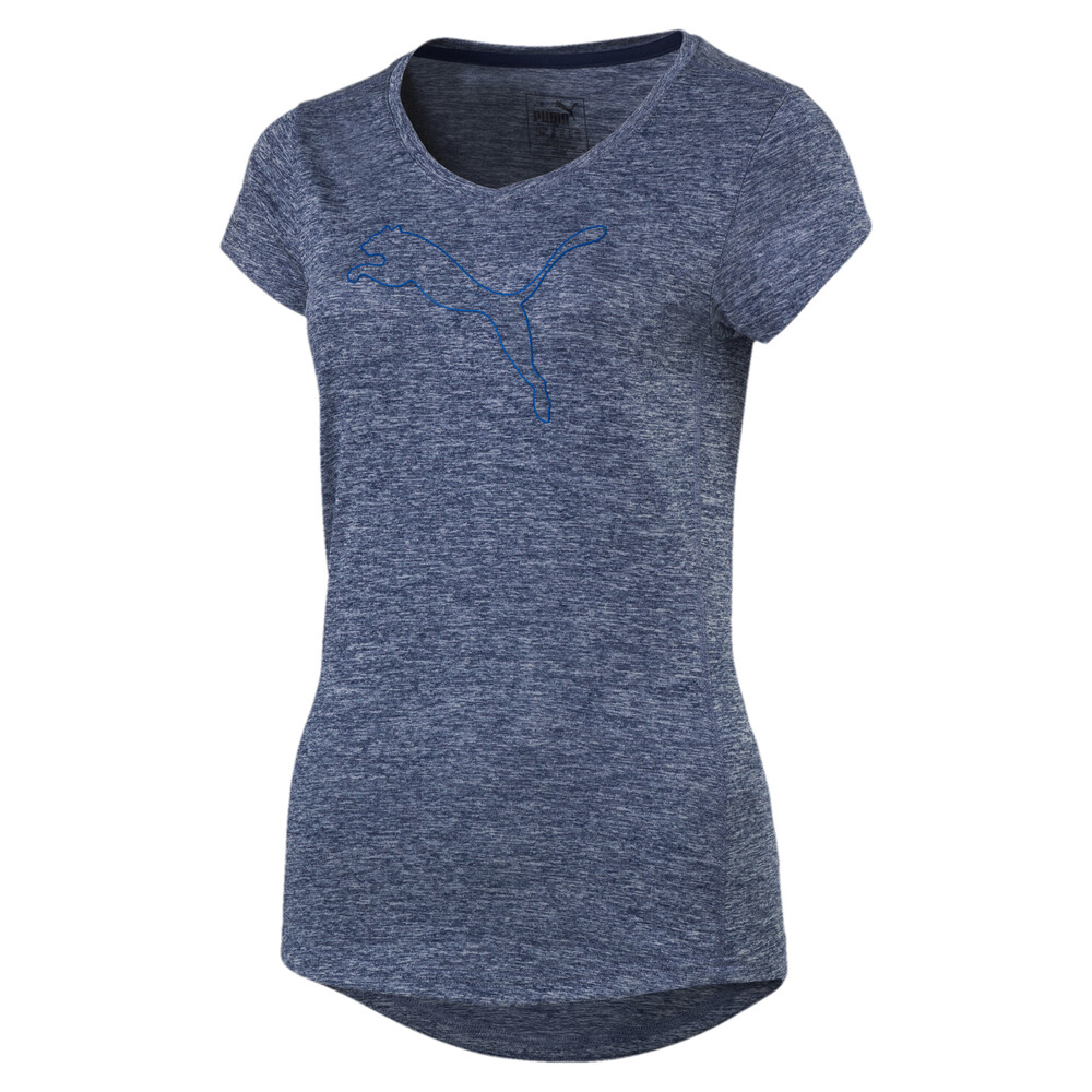 

PUMA - female - Футболка Heather Cat Tee – Blue Depths Heather –, Синий