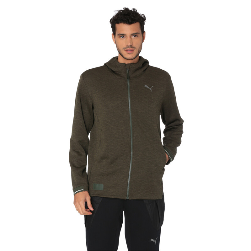 

Men's PUMA Energy Zip-Up Hooded Running Jacket