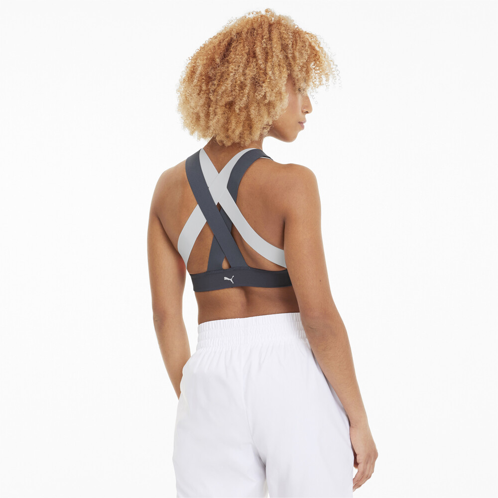 

PUMA - female - Бра Feel It Bra  – Fizzy Orange-Dark Denim –, Оранжевый