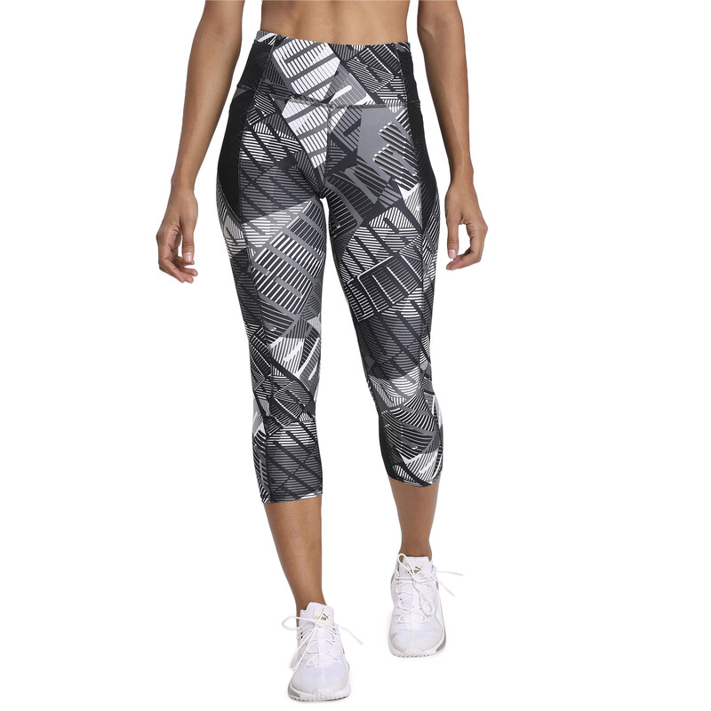 

Women's PUMA Be Bold All-Over Print 3/4 dryCELL Training Tights, White/black