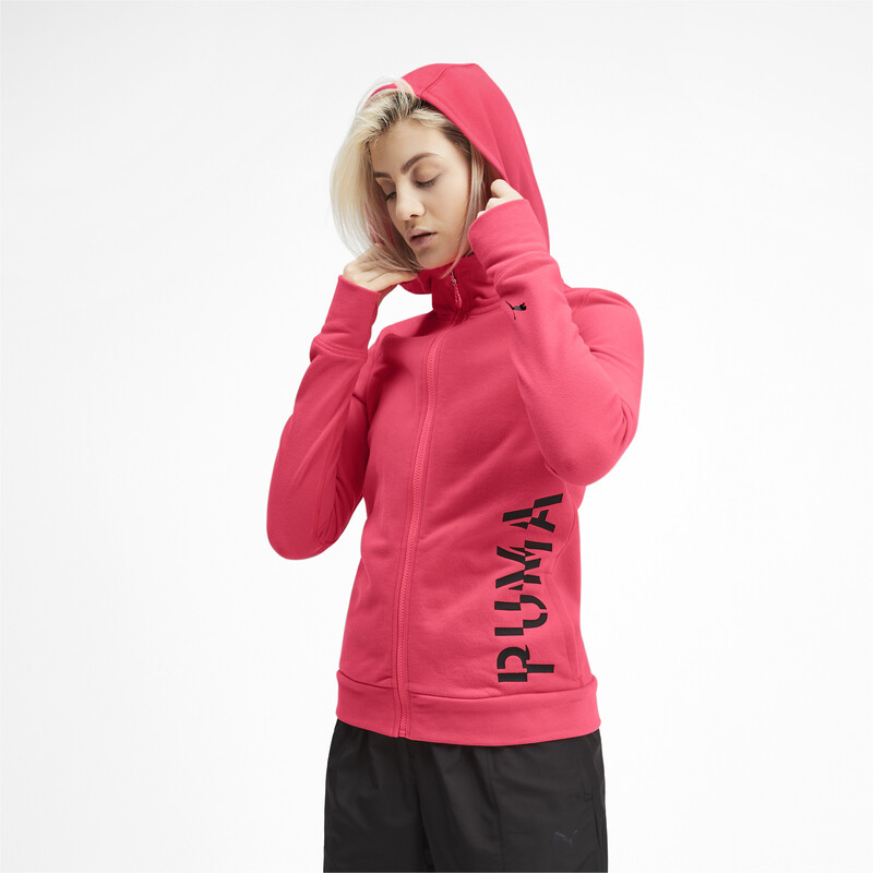 

Women's PUMA Logo Flatlock Stich Sweat Jacket