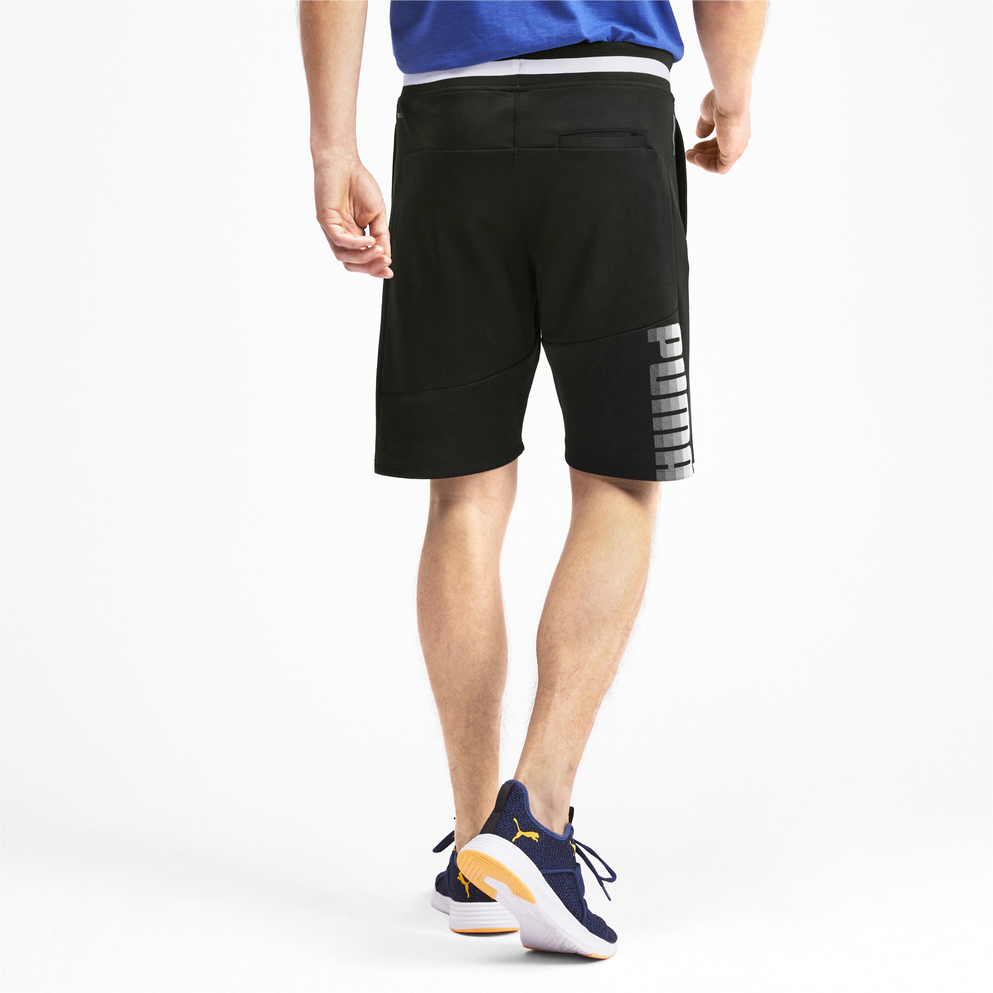 puma essentials sweat shorts in black
