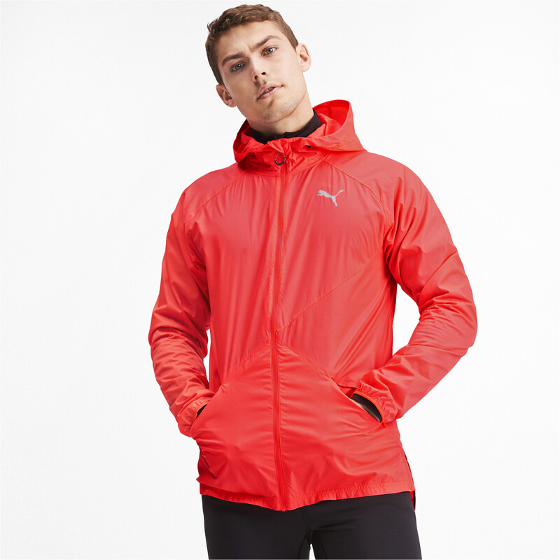 

Men's PUMA Lightweight Woven Hooded Running Jacket