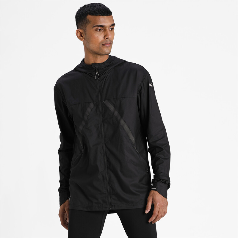 

Men's PUMA Last Lap VIZ Running Jacket, Black