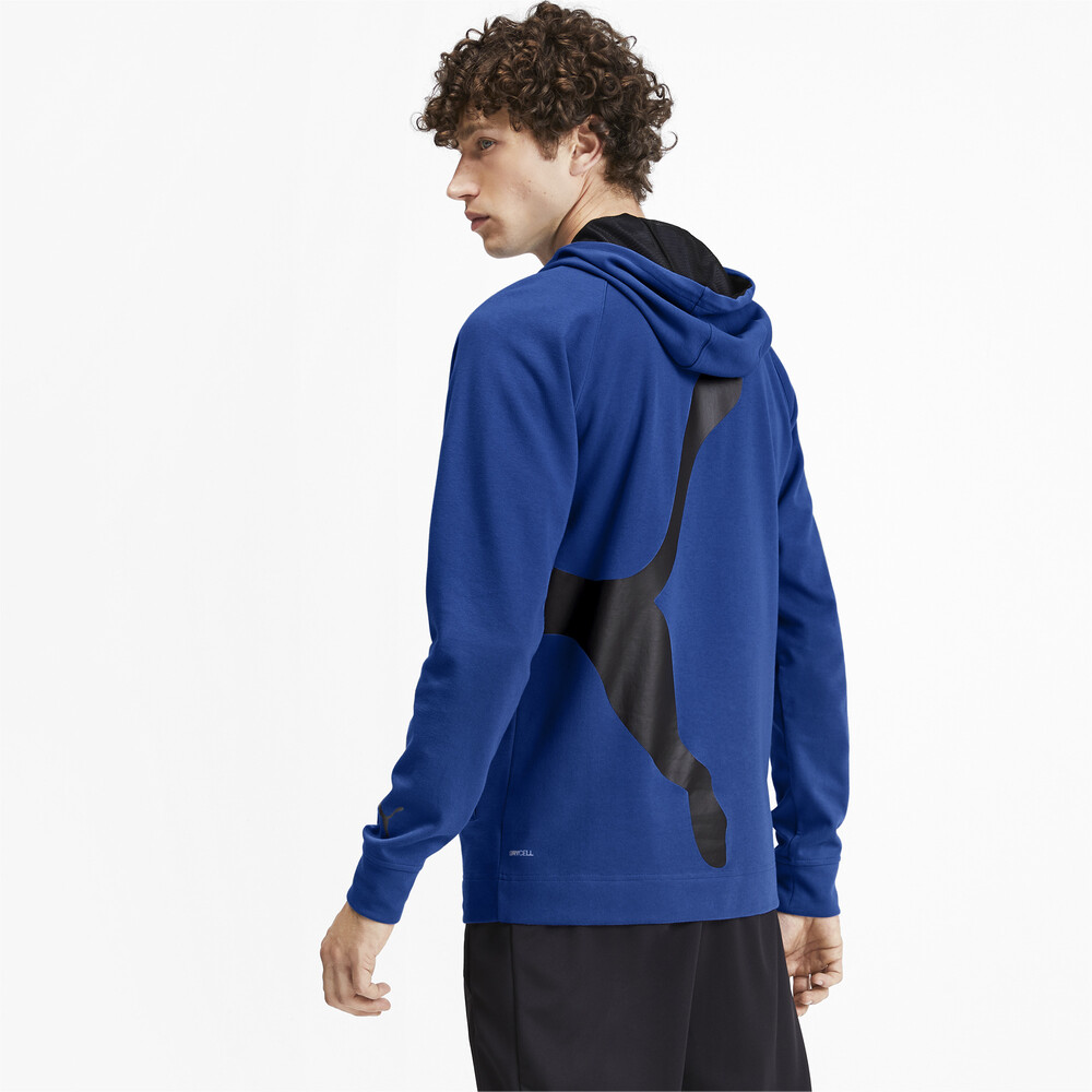 

PUMA - male - Толстовка PUMA Cat Sweat Hoodie – Galaxy Blue-Puma Black –, Синий