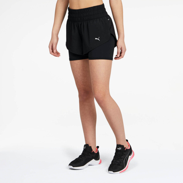 Puma Last Lap 2-in-1 Women's Shorts In Black