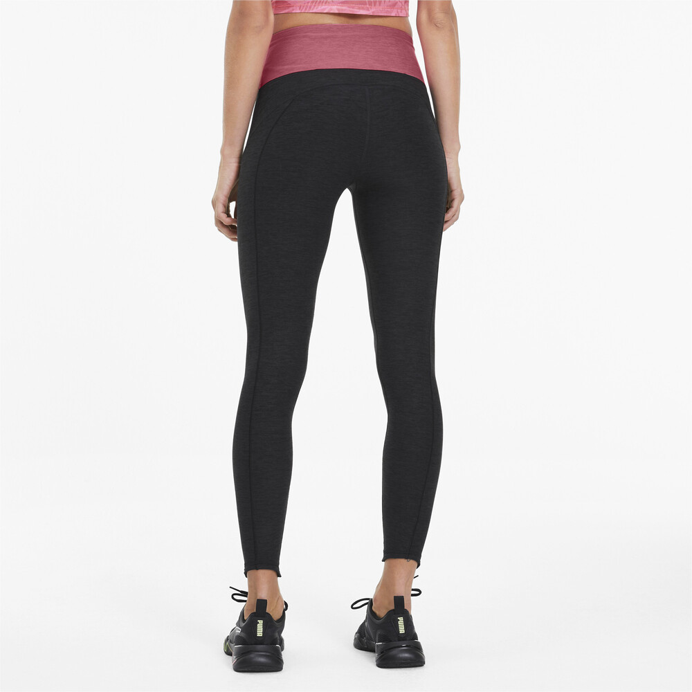 PUMA - female - Леггинсы Luxe Eclipse 7/8 Tight – Black Htr-Bubblegum Htr – S