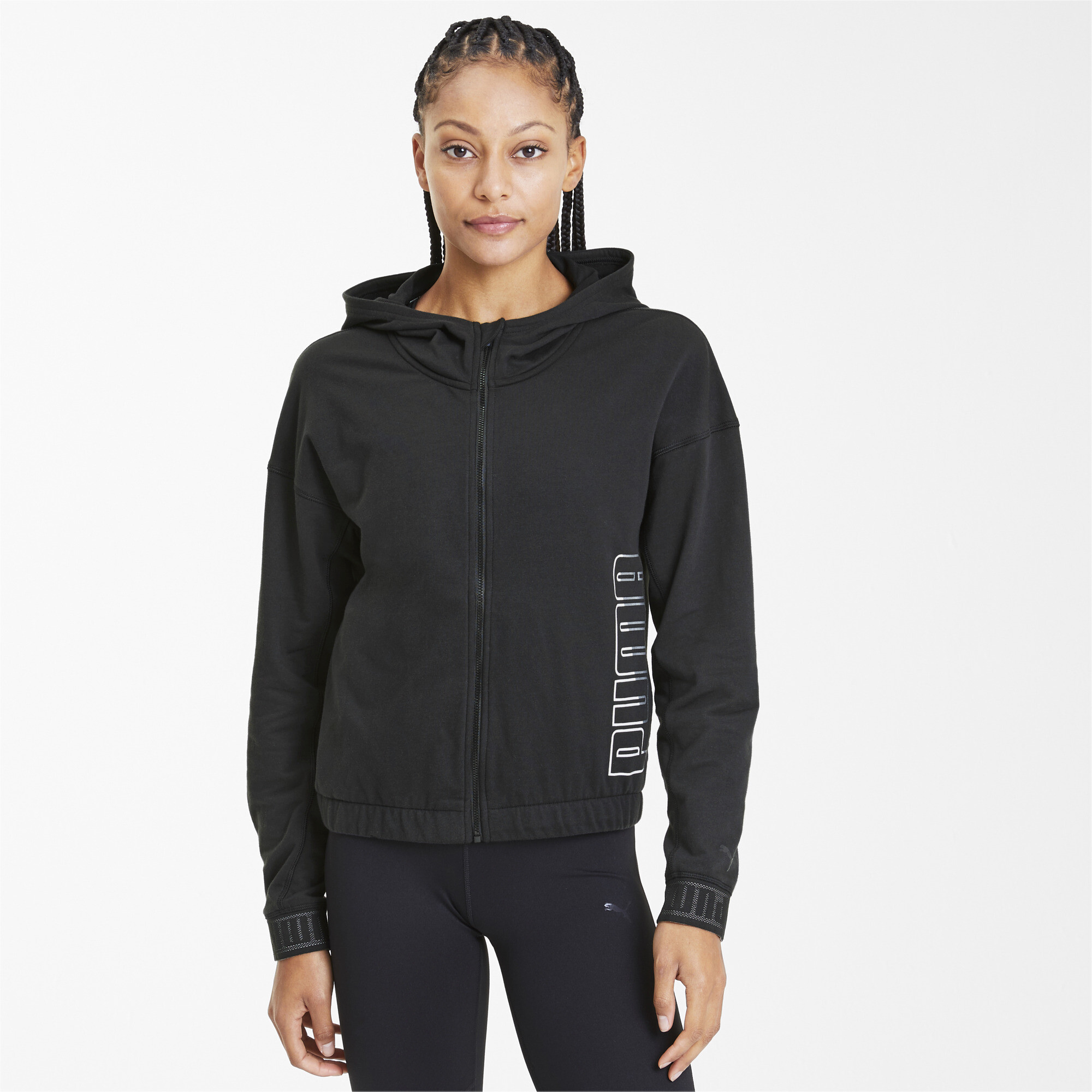 puma active training yogini cropped hoodie