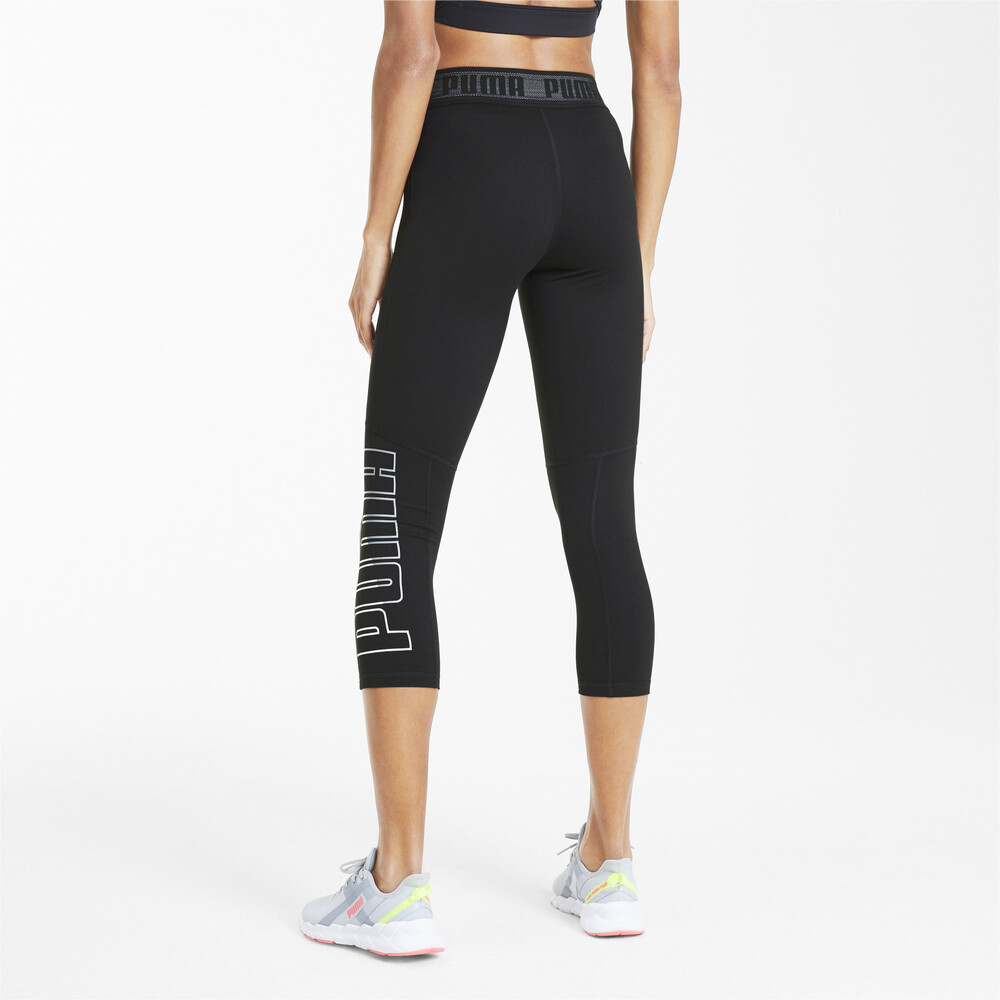 

PUMA - female - Лосины Logo Elastic 3/4 Women’s Training Tights – Puma Black –, Черный