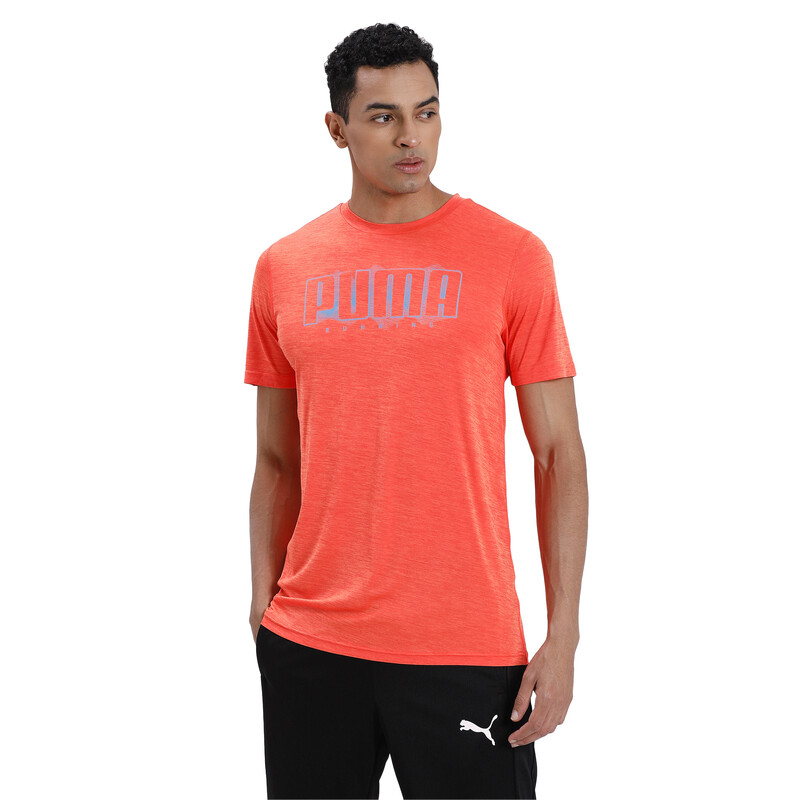 

Men's PUMA Last Lap Slogan dryCELL T-Shirt, Black/red